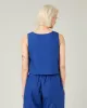 Esme Cobalt Cotton Poplin Top sold by Beyond Nine