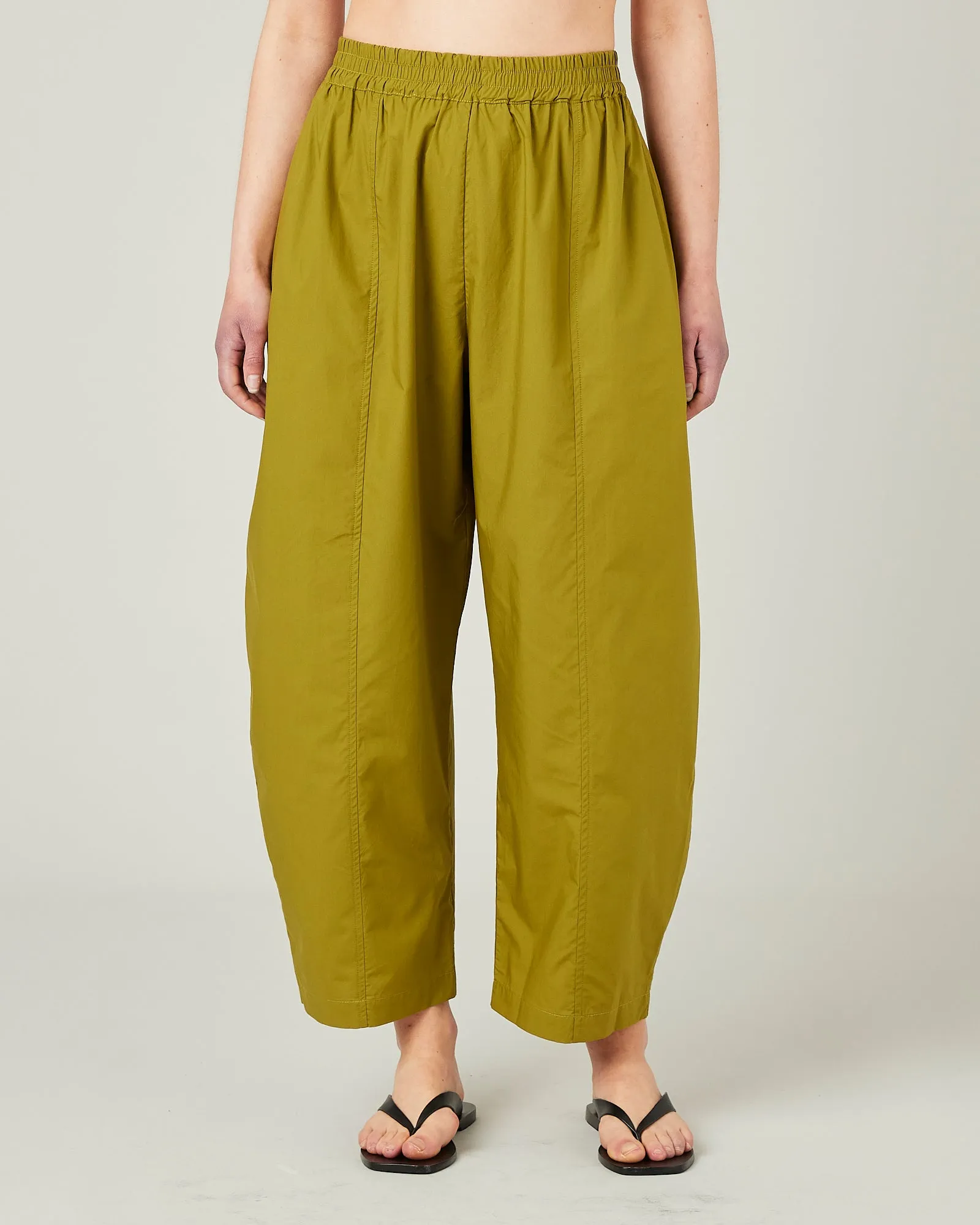 Mabel Olive Cotton Poplin Trousers sold by Beyond Nine product image thumbnail 3