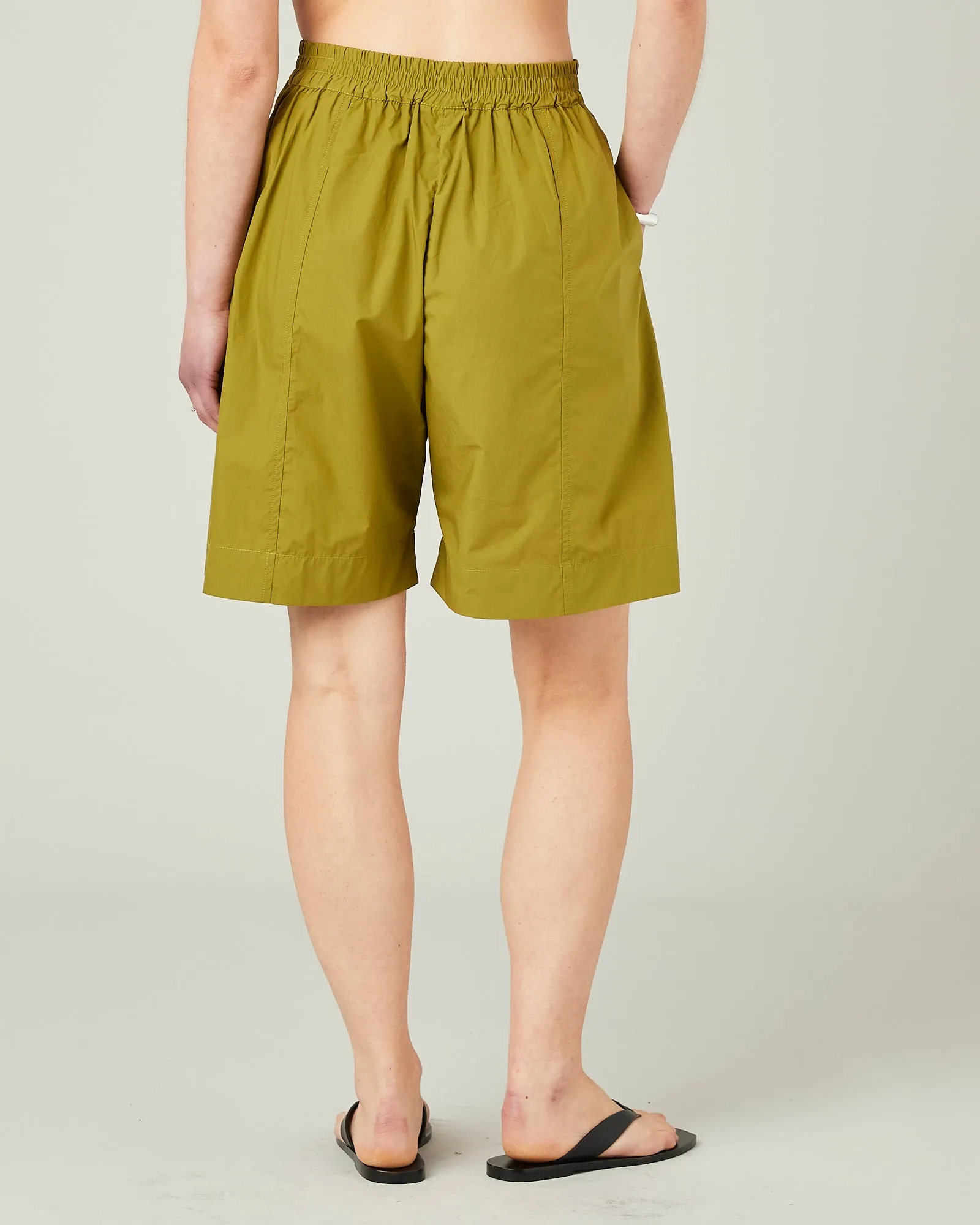 Liv Olive Cotton Poplin Shorts sold by Beyond Nine product image thumbnail 3