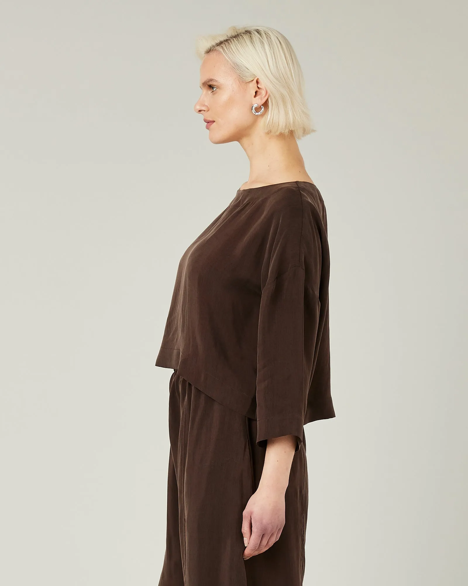 Lily Espresso Cupro Top sold by Beyond Nine product image thumbnail 2