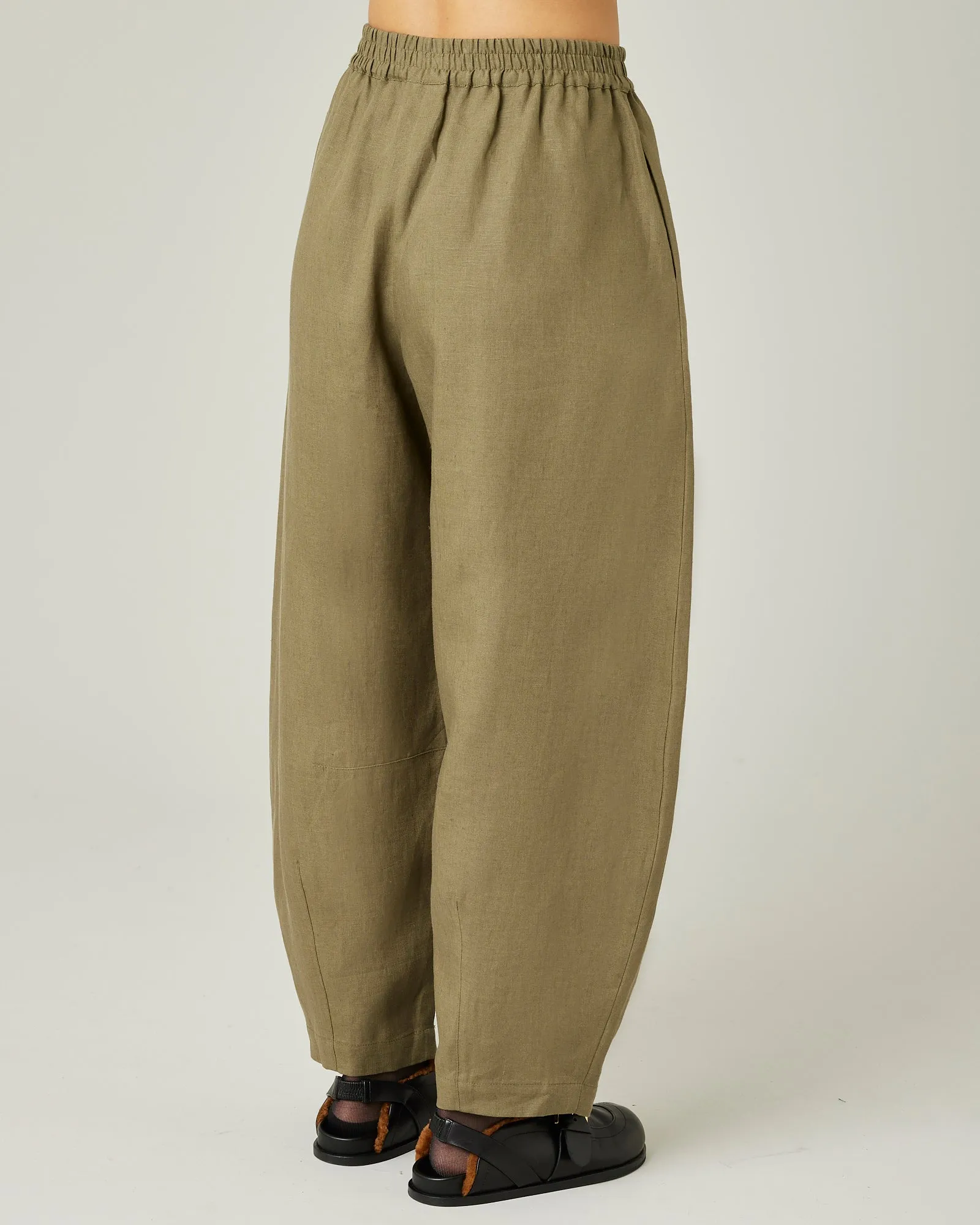 Daisy Khaki Linen Trousers sold by Beyond Nine product image thumbnail 4