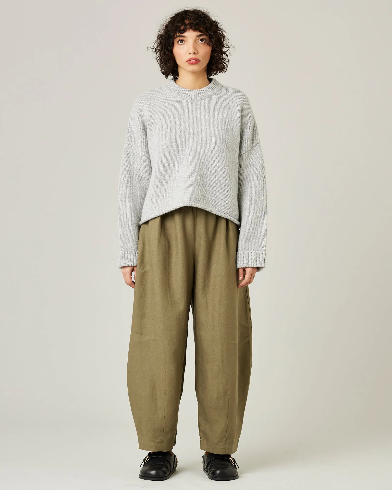 Daisy Khaki Linen Trousers sold by Beyond Nine product image thumbnail 5