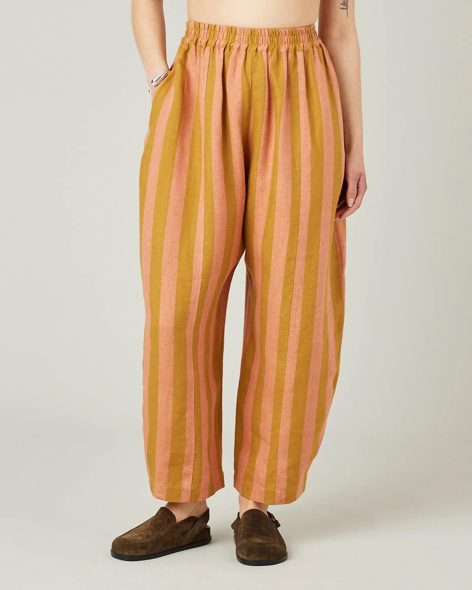 Mabel Pollen Stripe Linen Trousers sold by Beyond Nine product image thumbnail 2