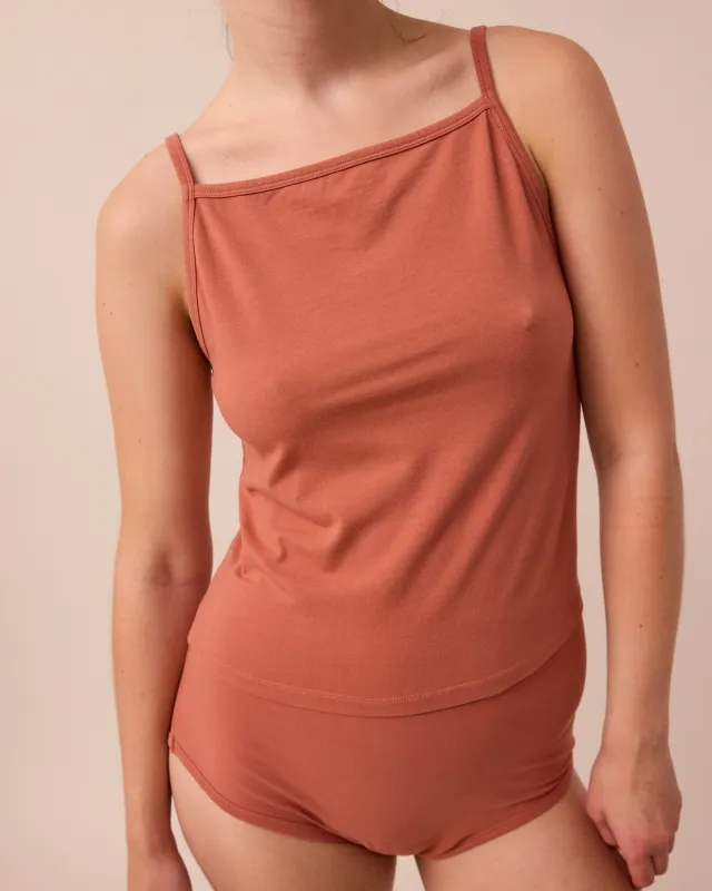 Vest Top Terracotta sold by Beyond Nine