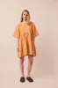 Neve Sherbet Check Cotton Linen Dress sold by Beyond Nine