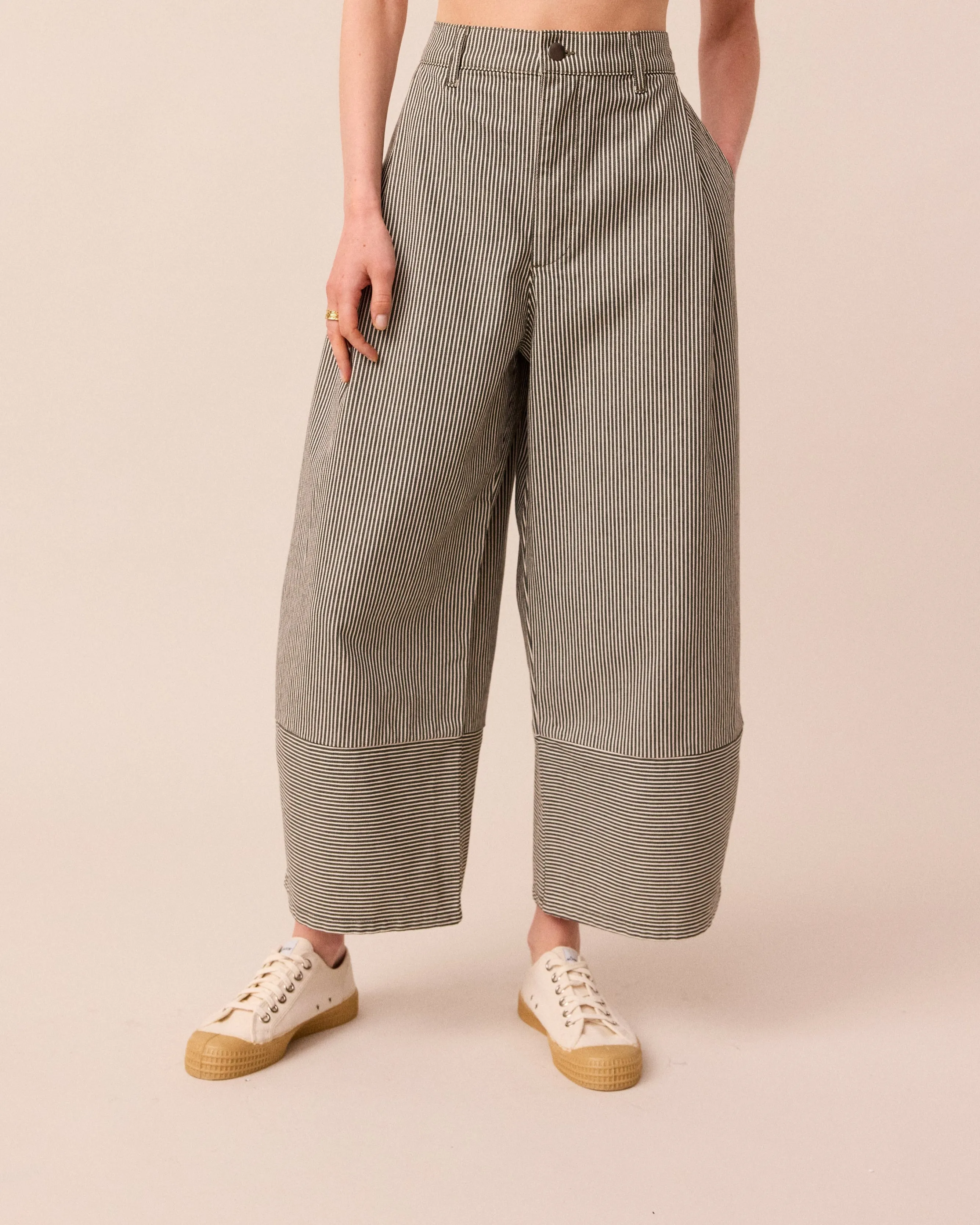 Blair Hickory Stripe Denim Jeans sold by Beyond Nine