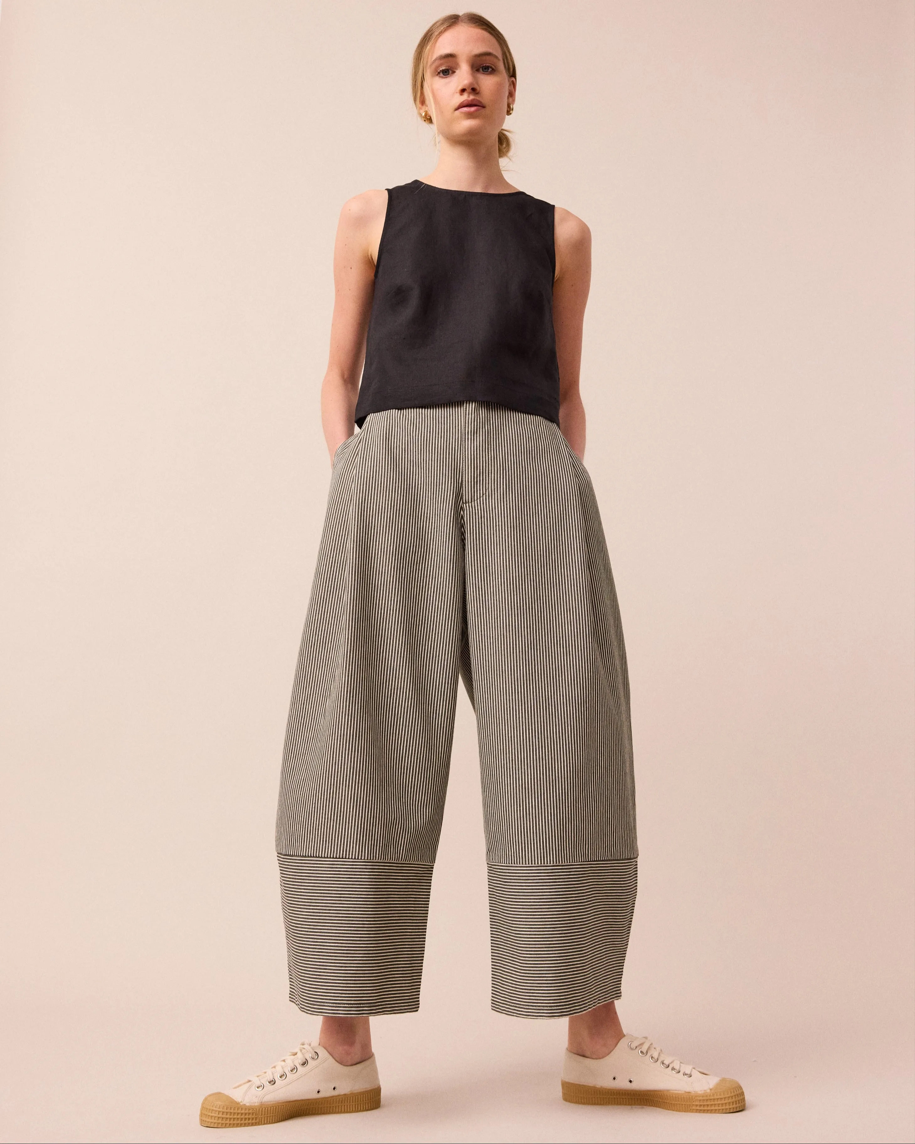 Blair Hickory Stripe Denim Jeans sold by Beyond Nine product image thumbnail 5