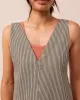 Ottie Hickory Stripe Denim Jumpsuit sold by Beyond Nine