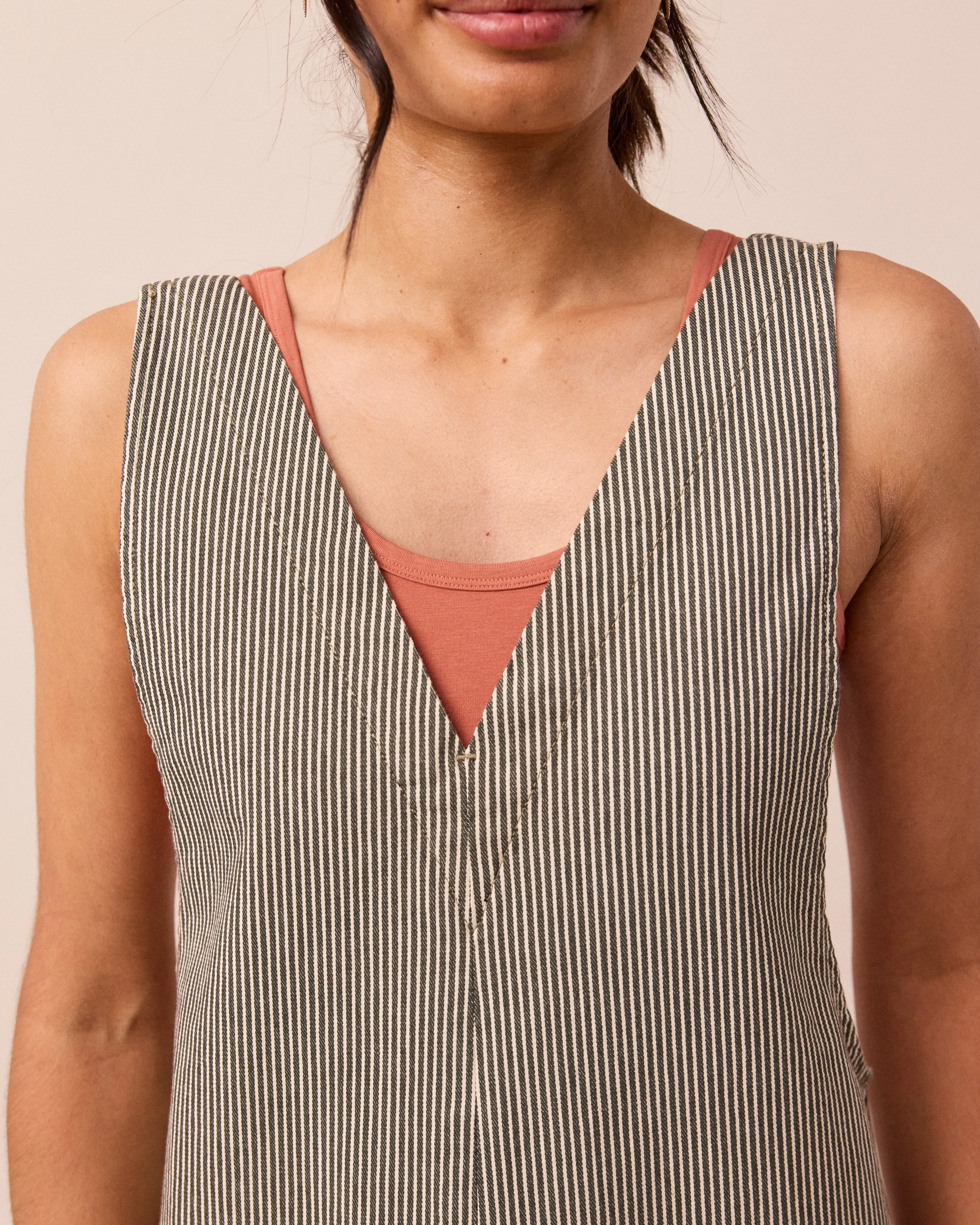 Ottie Hickory Stripe Denim Jumpsuit sold by Beyond Nine product image thumbnail 2