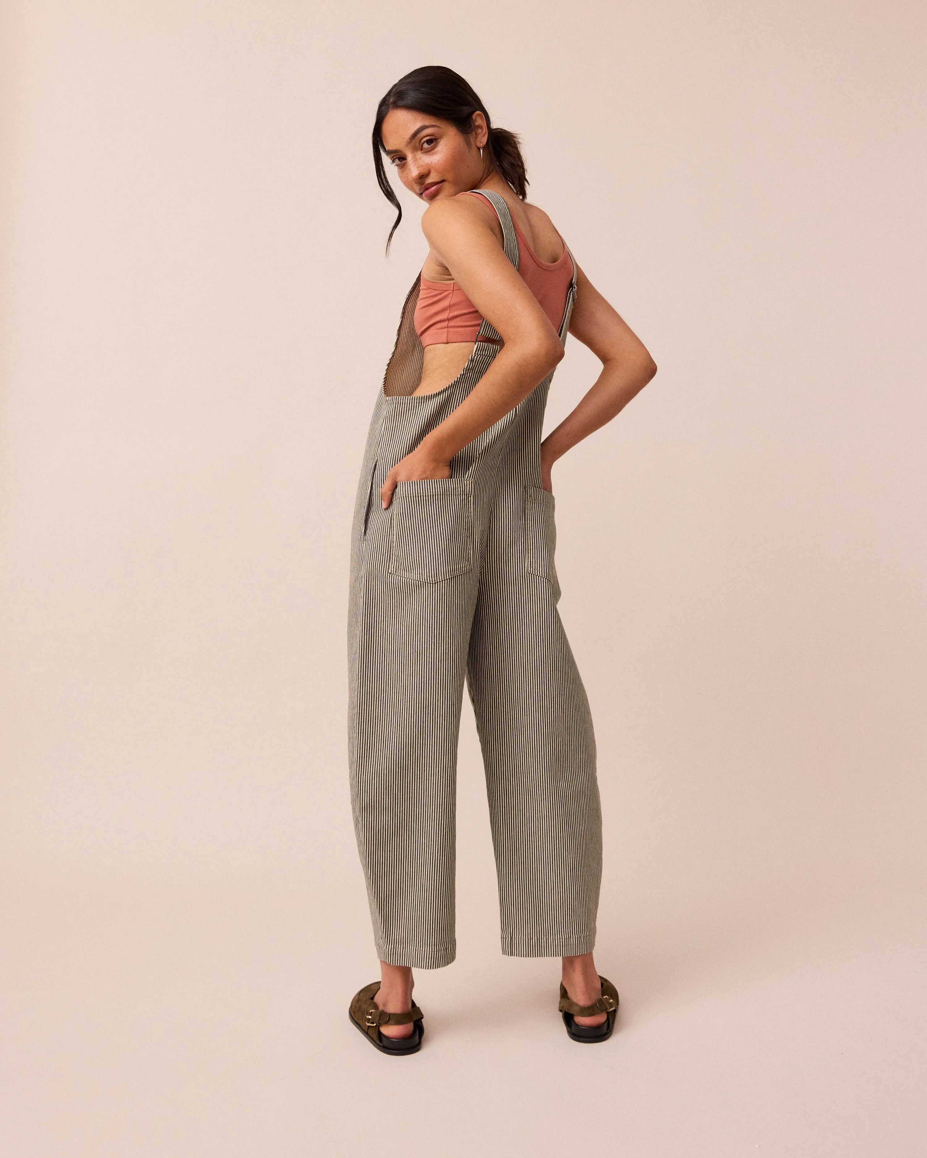 Ottie Hickory Stripe Denim Jumpsuit sold by Beyond Nine product image thumbnail 3