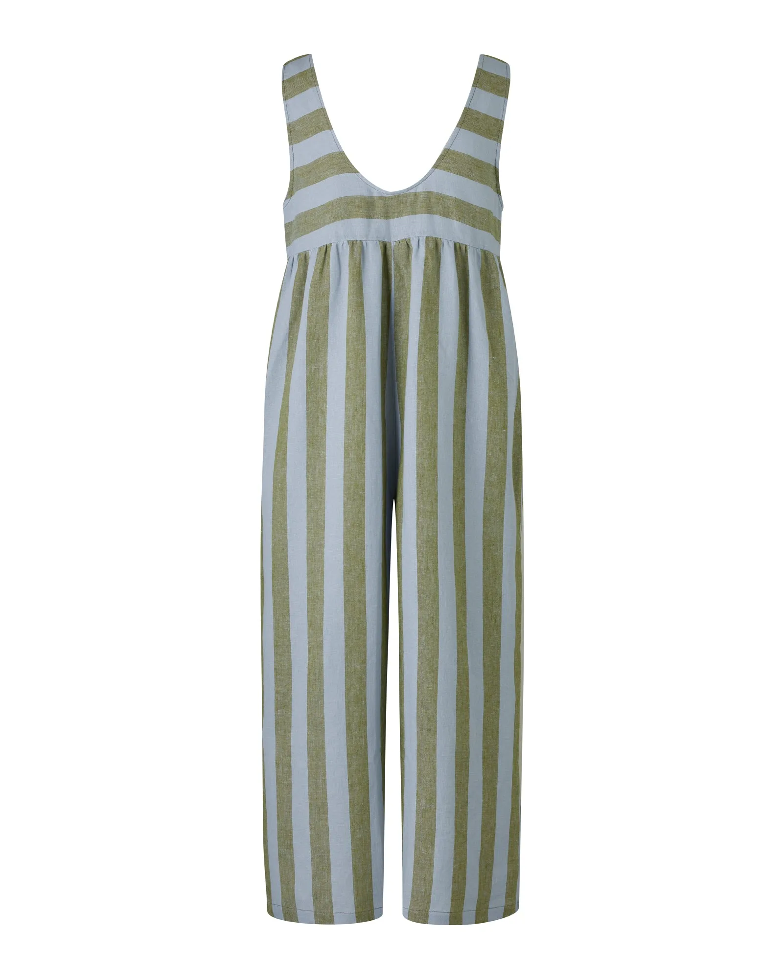 Savannah Meadow Stripe Linen Jumpsuit sold by Beyond Nine product image thumbnail 2
