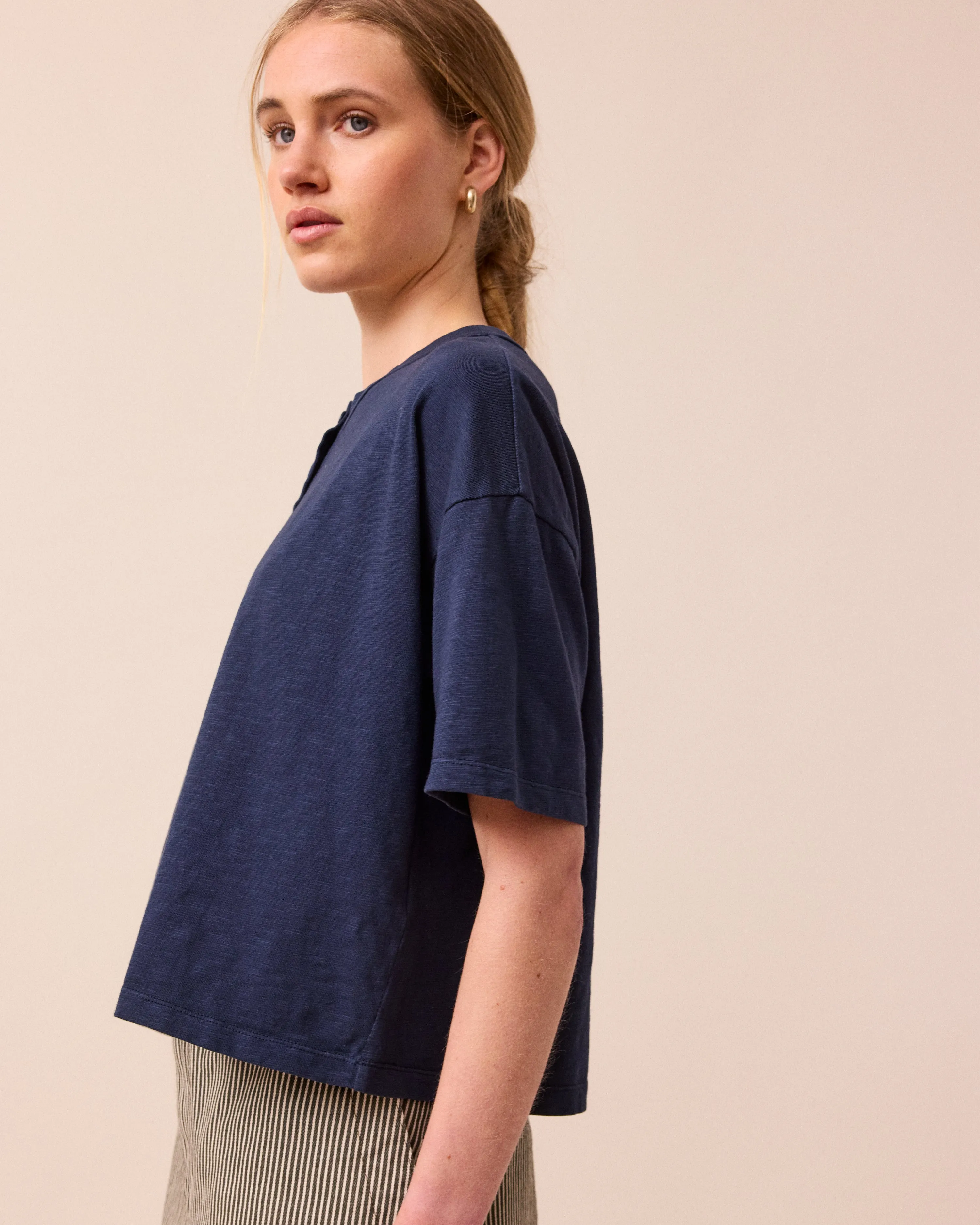 Henri Top Navy sold by Beyond Nine product image thumbnail 3