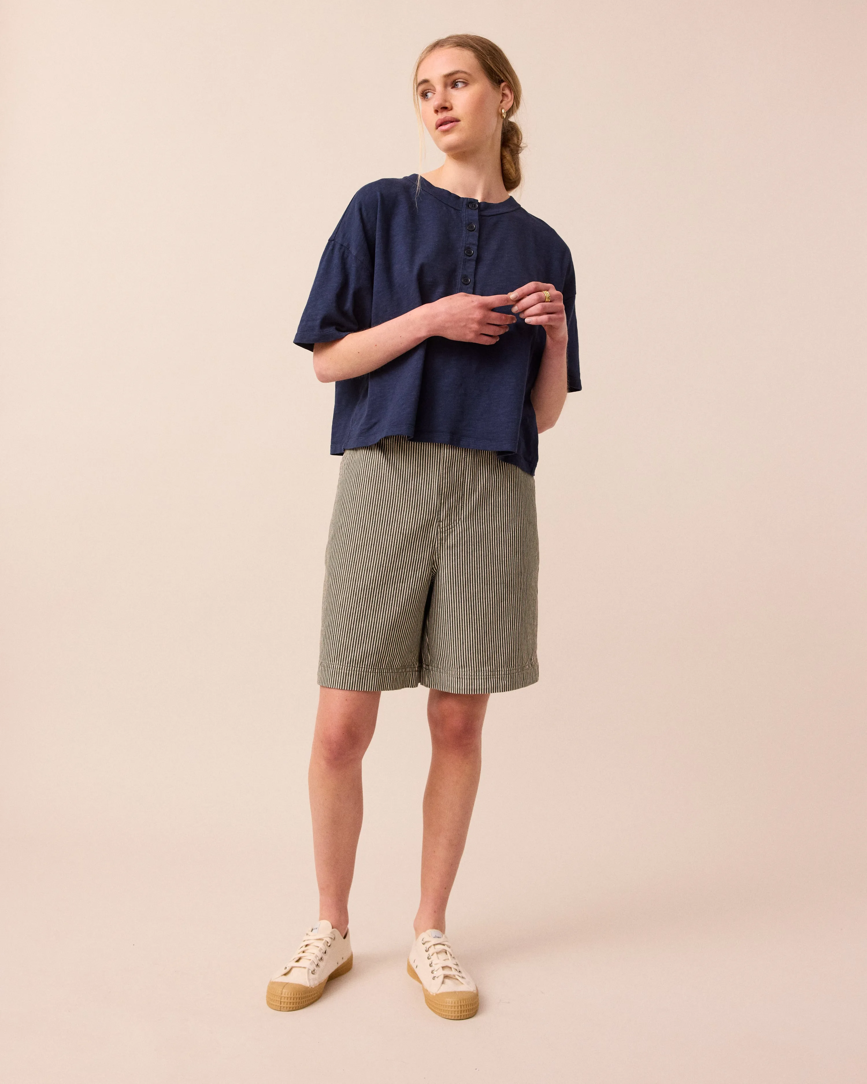 Henri Top Navy sold by Beyond Nine product image thumbnail 2