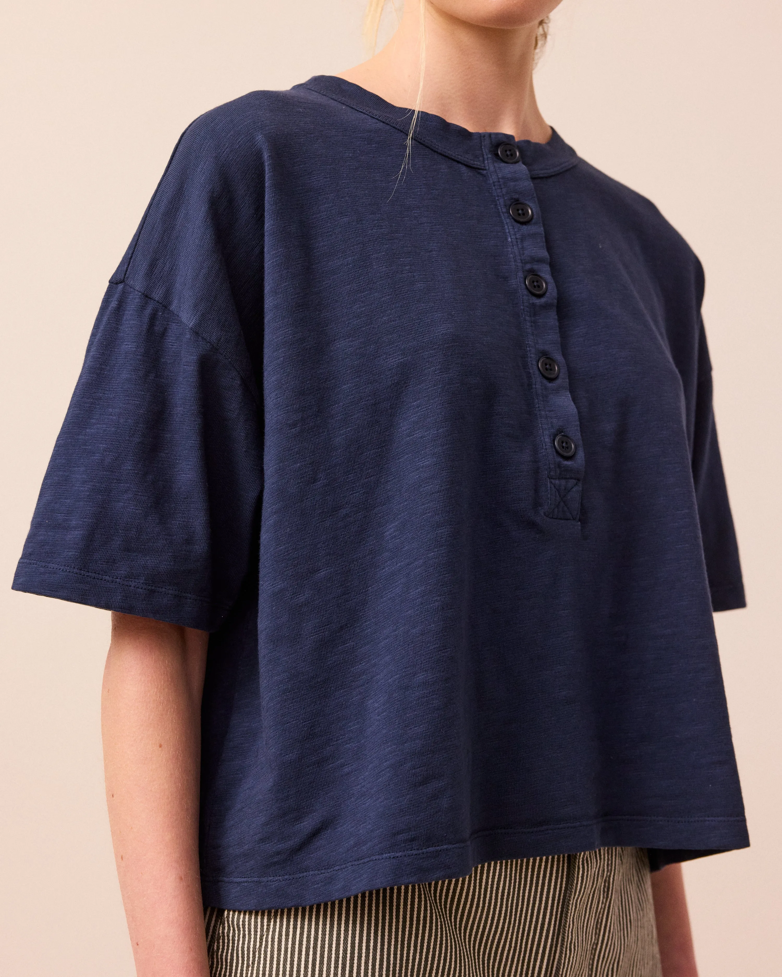 Henri Top Navy sold by Beyond Nine product image thumbnail 5