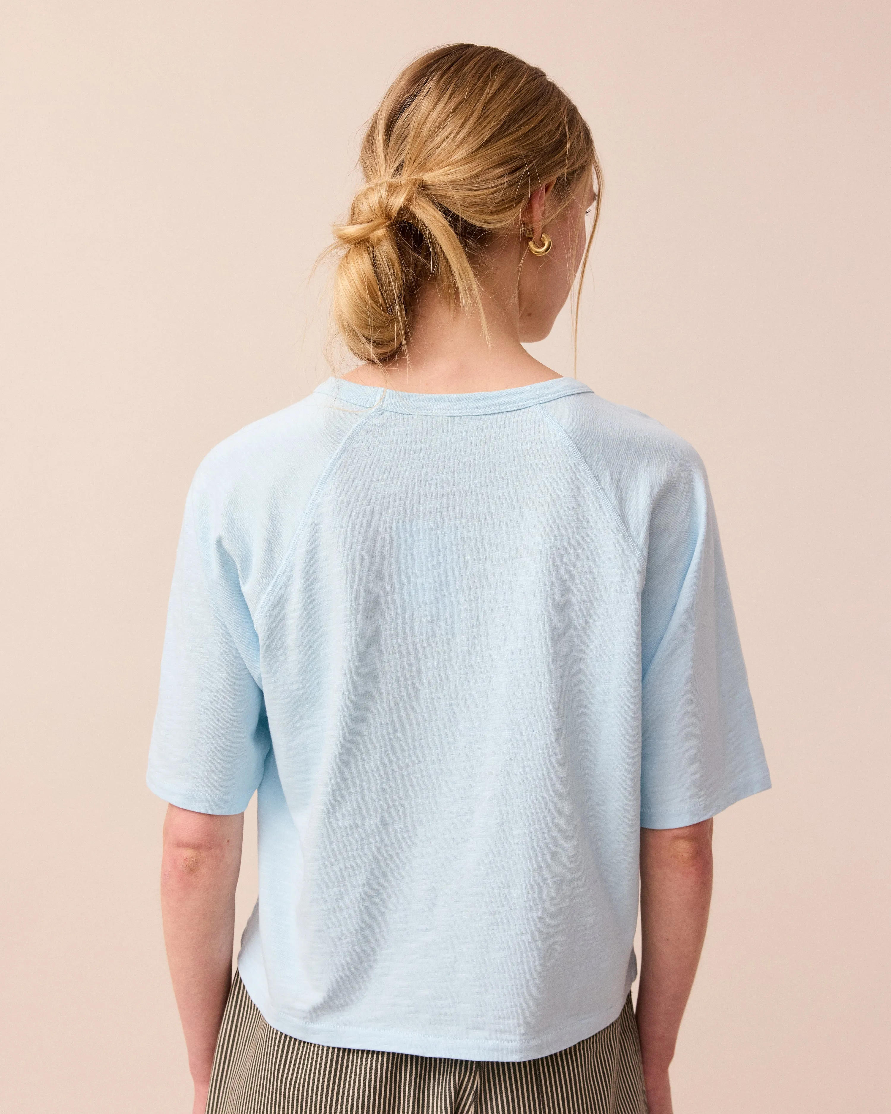 Raglan Top Sky Blue sold by Beyond Nine product image thumbnail 3