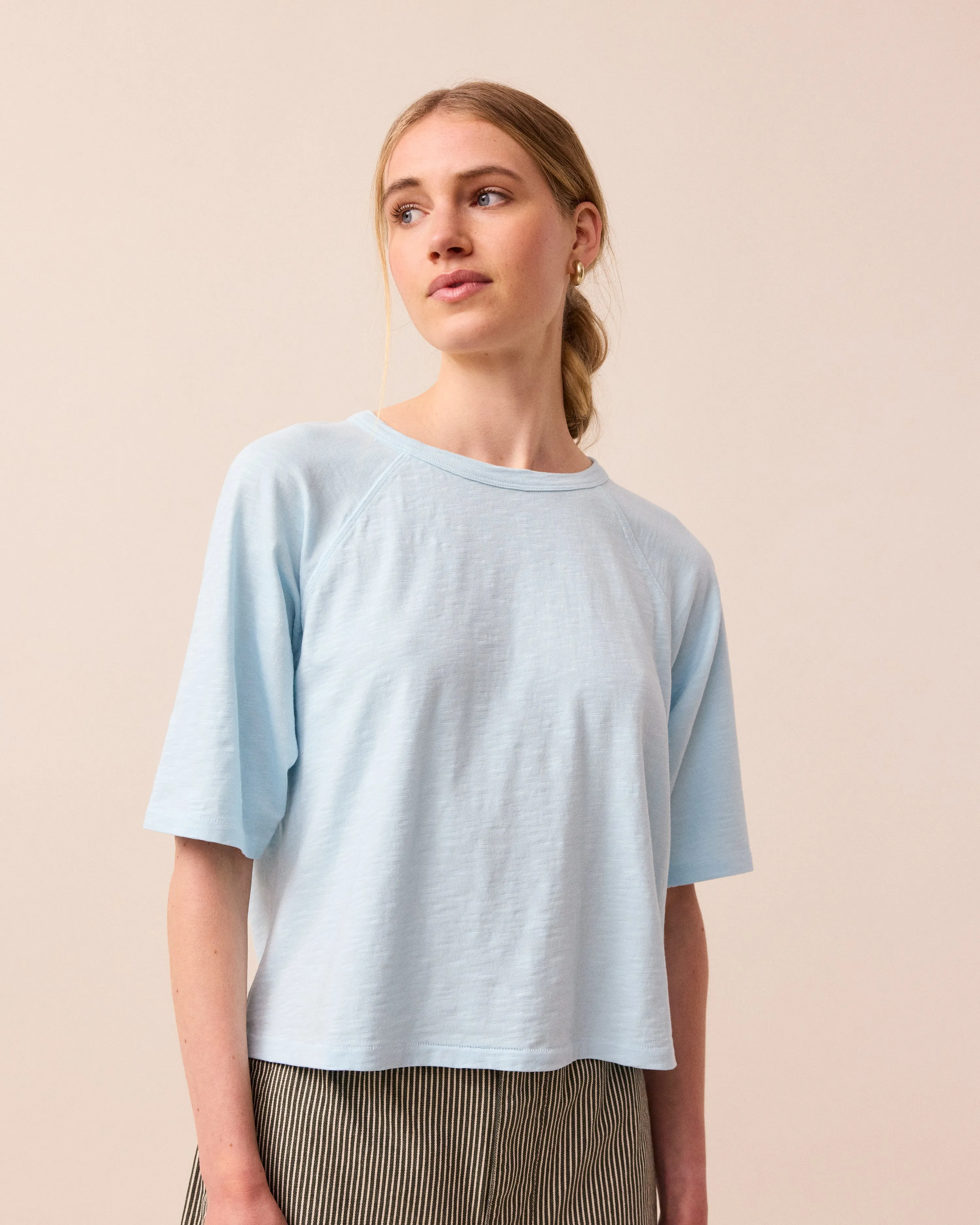Raglan Top Sky Blue sold by Beyond Nine