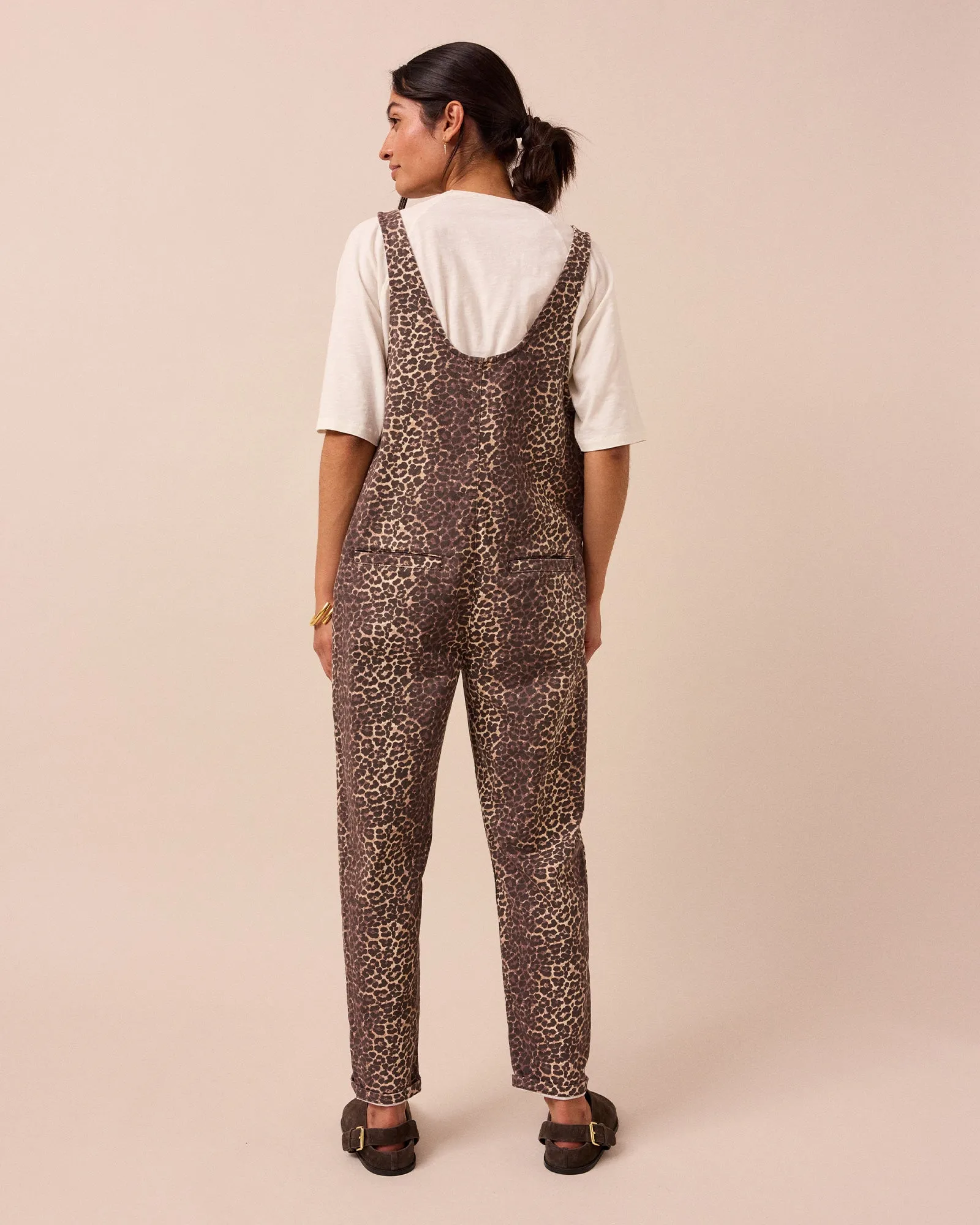 Lola Leopard Print Denim Jumpsuit sold by Beyond Nine product image thumbnail 5