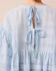 Simone Sky Blue Cotton Top sold by Beyond Nine