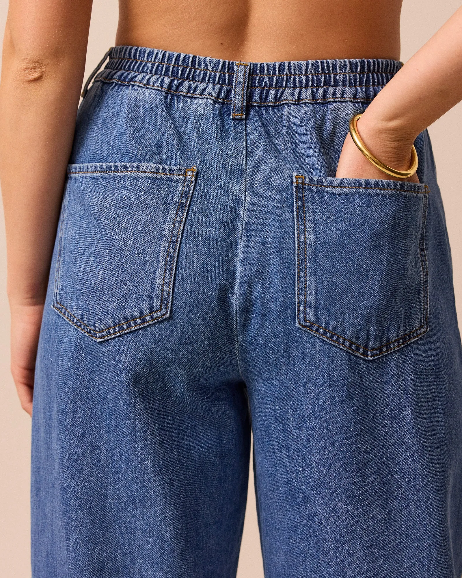 Remi True Blue Wash Denim Jeans sold by Beyond Nine product image thumbnail 5