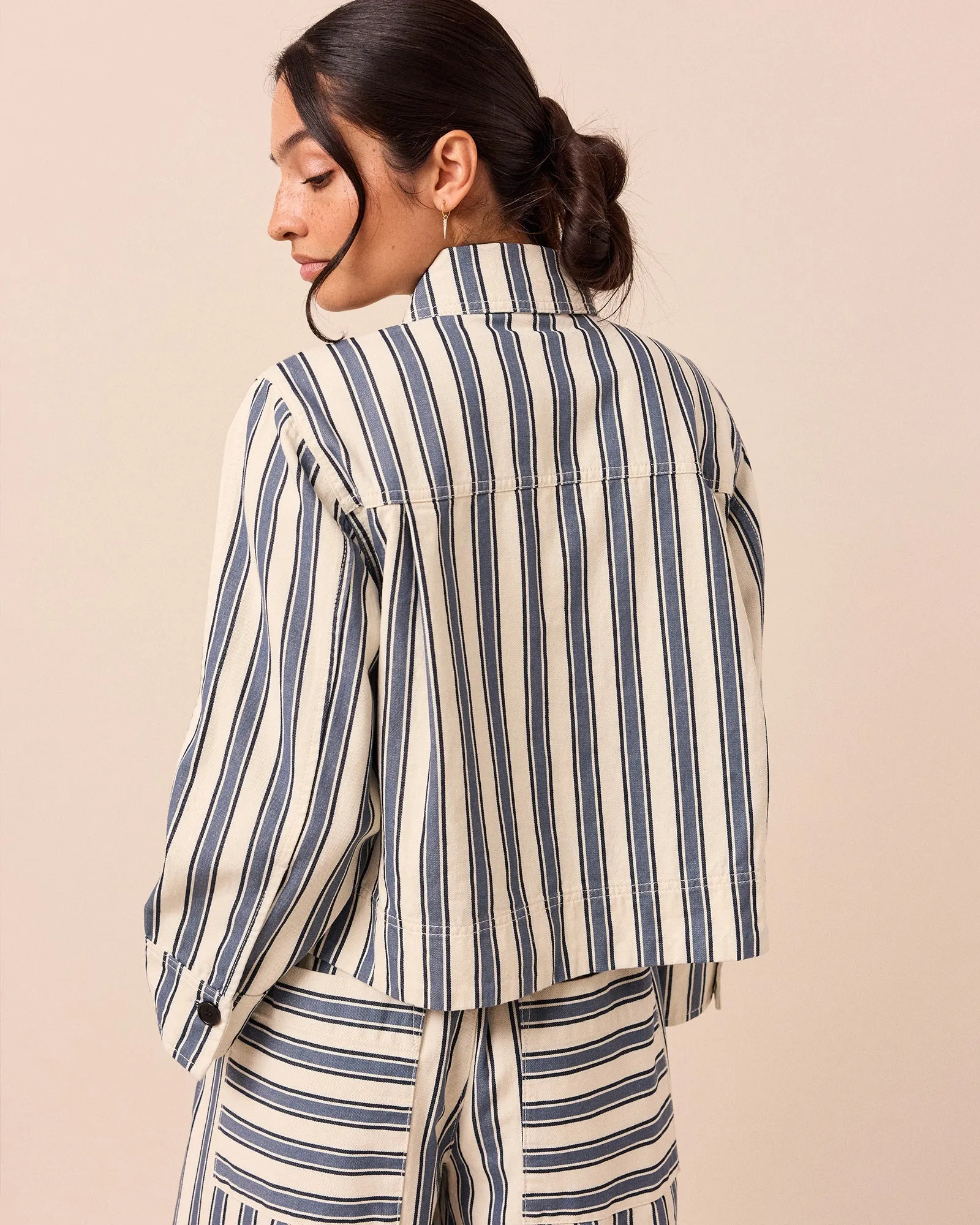 Lotta Sailor Stripe Denim Jacket sold by Beyond Nine product image thumbnail 5