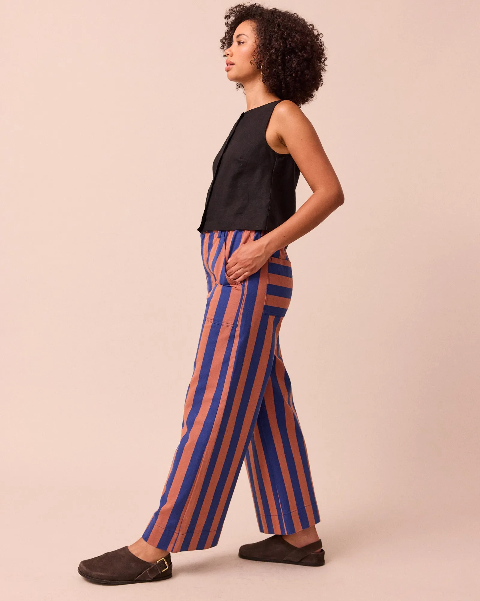 Luca Cobalt & Terracotta Stripe Denim Jeans sold by Beyond Nine product image thumbnail 4