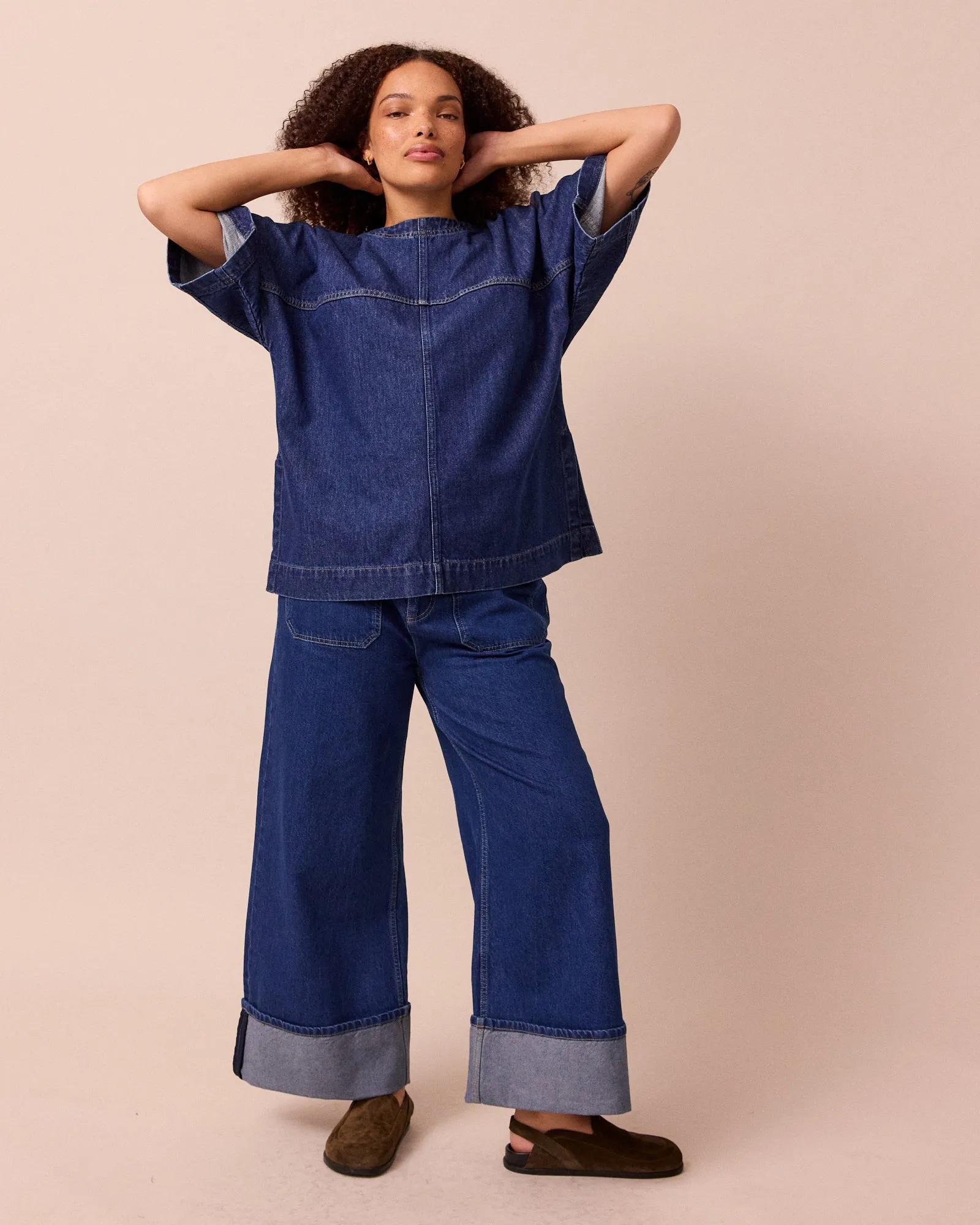 Teddi Mid Blue Wash Denim Jeans sold by Beyond Nine