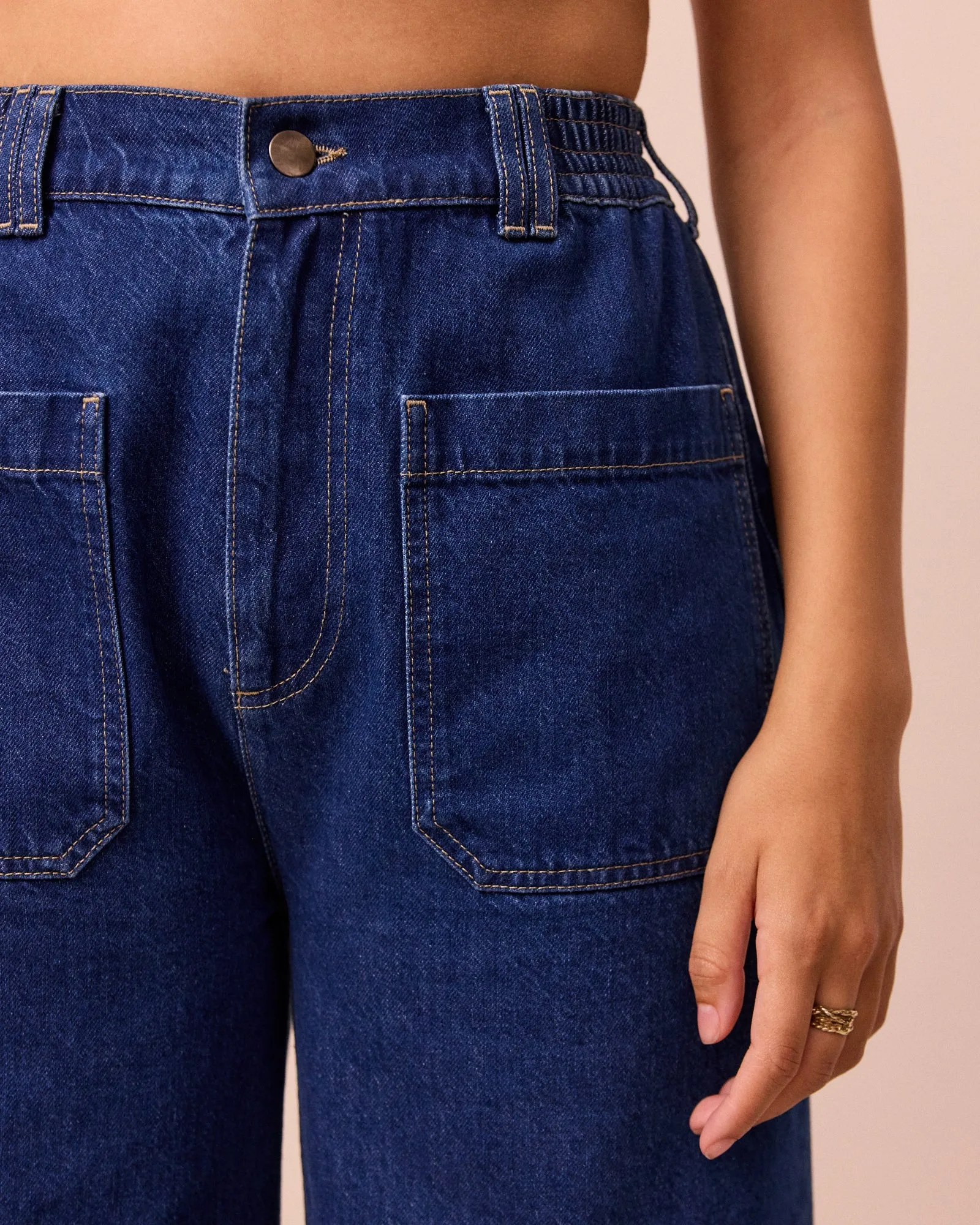 Teddi Mid Blue Wash Denim Jeans sold by Beyond Nine product image thumbnail 4