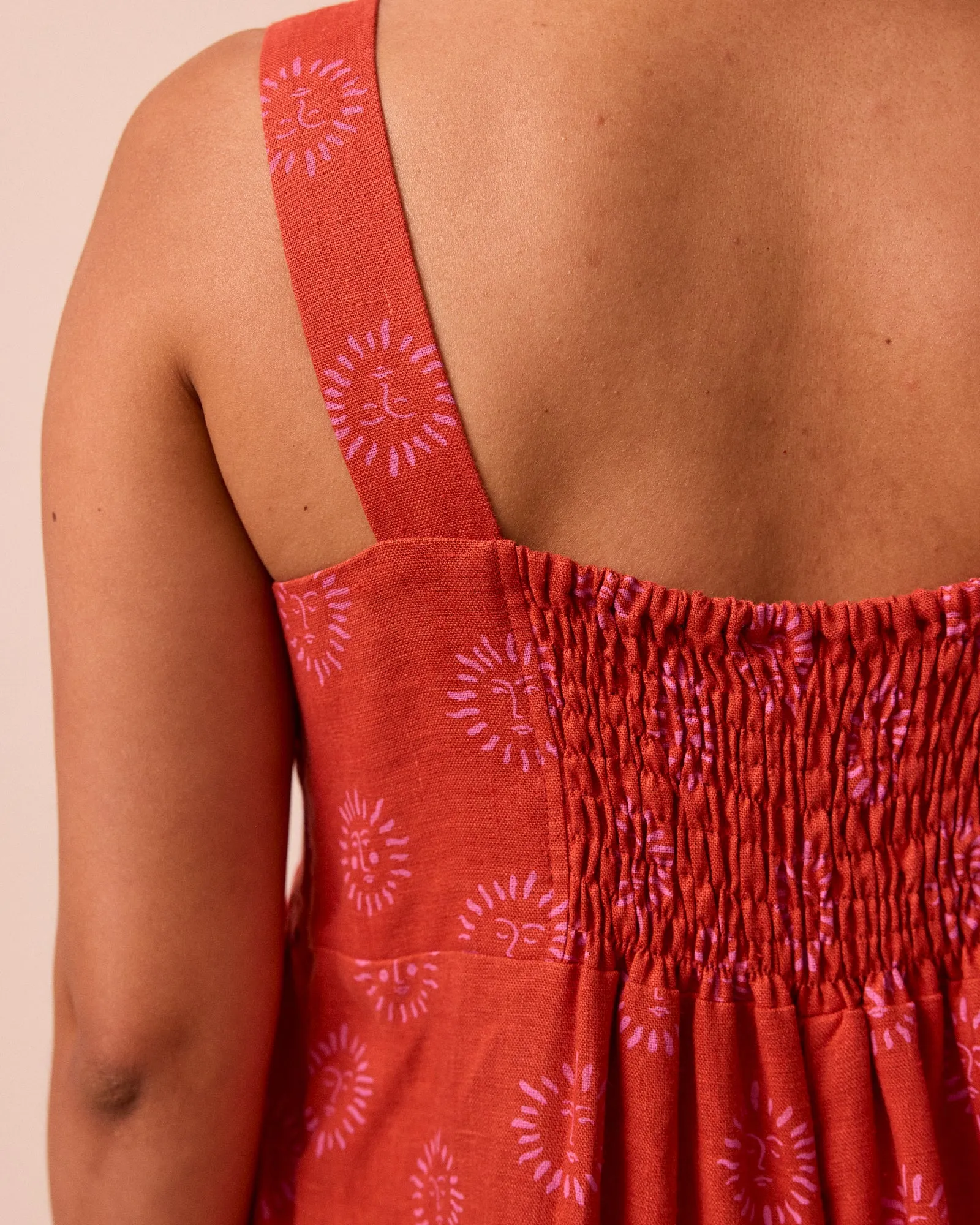 Cari Sahara Sun Print Linen Jumpsuit sold by Beyond Nine product image thumbnail 4