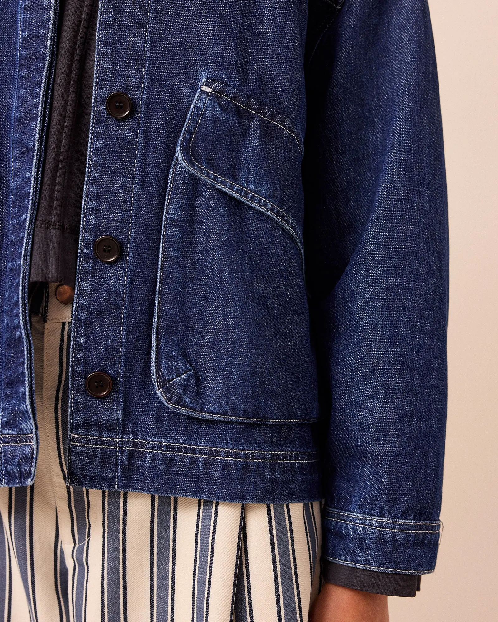 Kitty Dark Wash Denim Jacket sold by Beyond Nine product image thumbnail 2