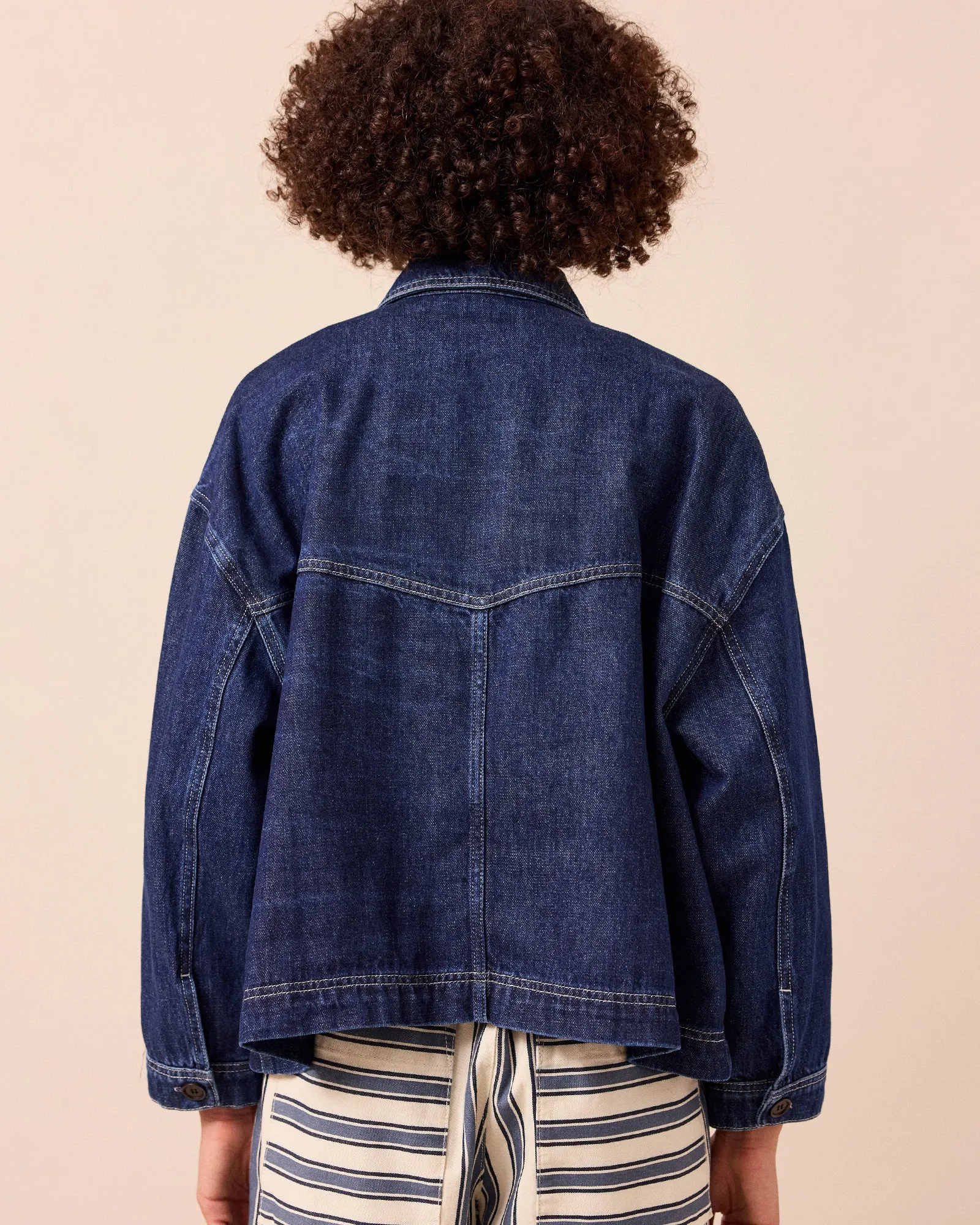 Kitty Dark Wash Denim Jacket sold by Beyond Nine product image thumbnail 5