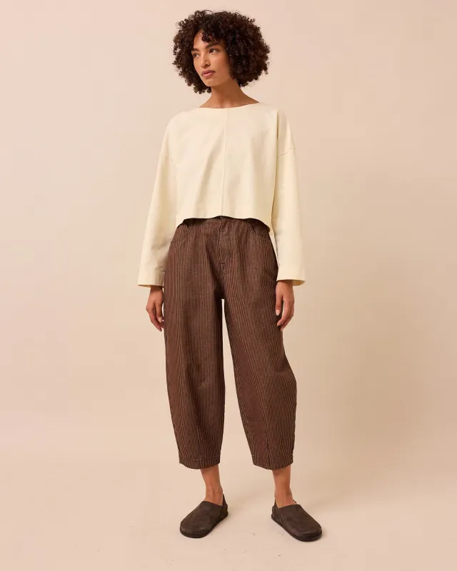 Remi Rust Hickory Stripe Denim Jeans sold by Beyond Nine