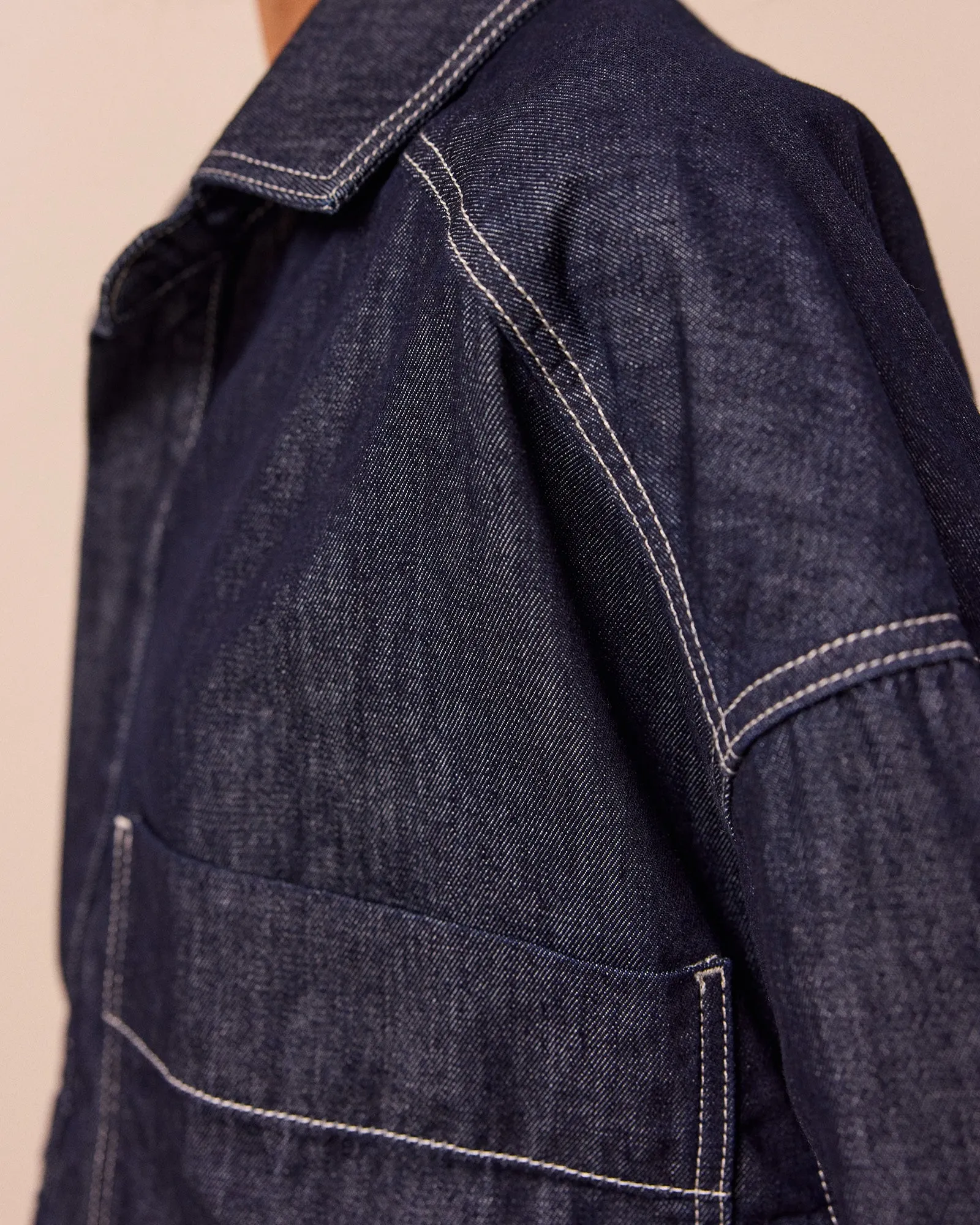 Olla Indigo Rinse Wash Denim Shirt sold by Beyond Nine product image thumbnail 5