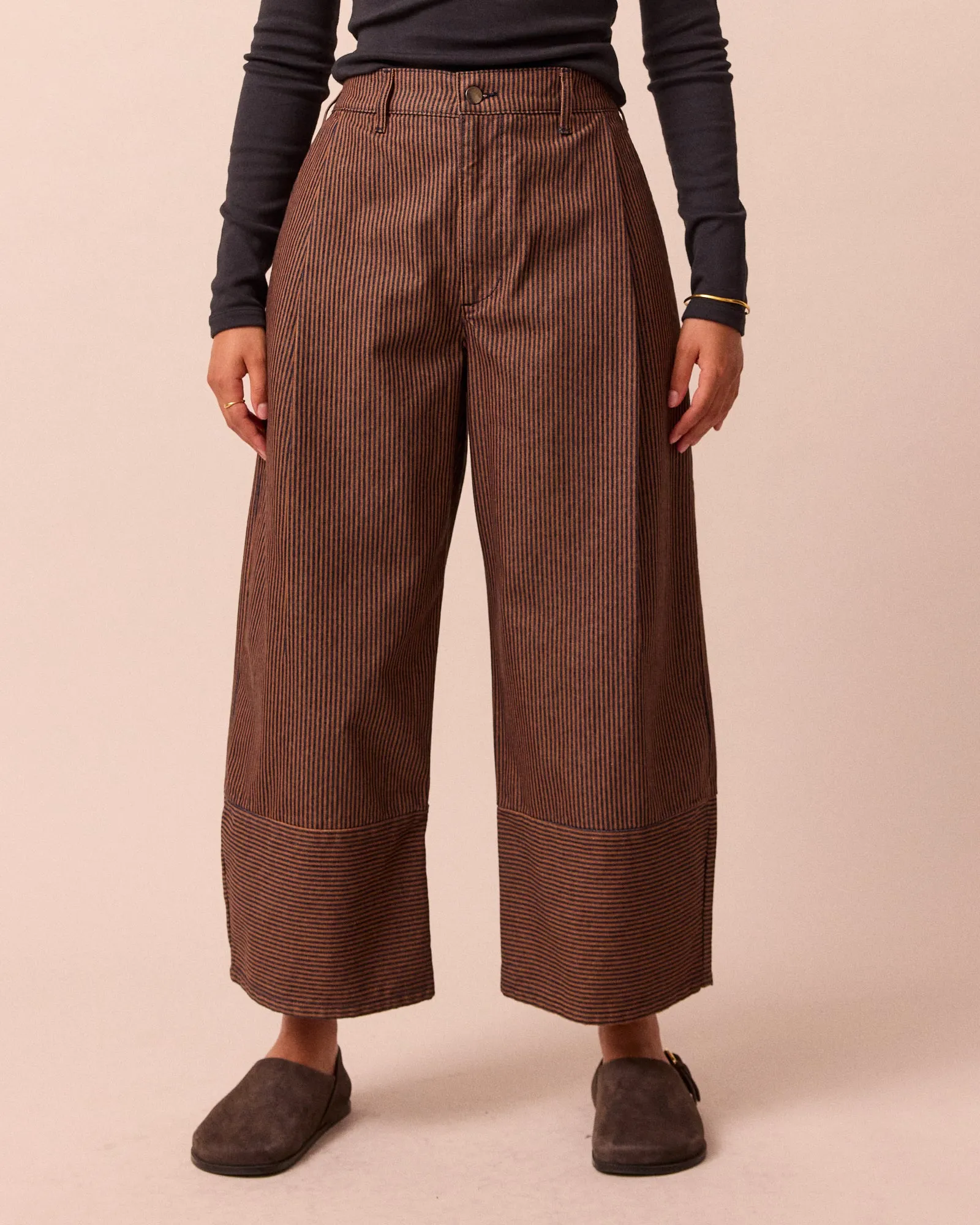 Blair Rust Hickory Stripe Denim Jeans sold by Beyond Nine product image thumbnail 2