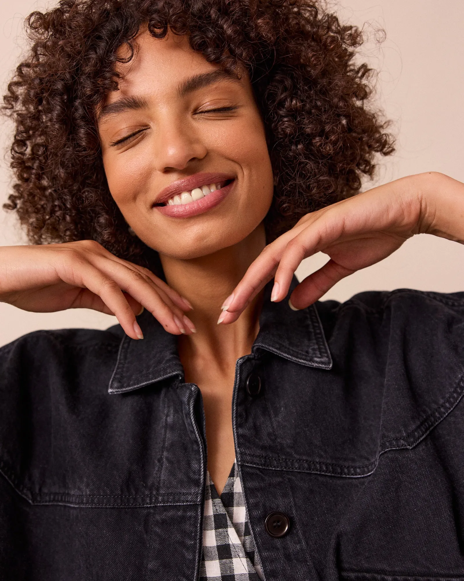 Kitty Washed Black Denim Jacket sold by Beyond Nine product image thumbnail 4