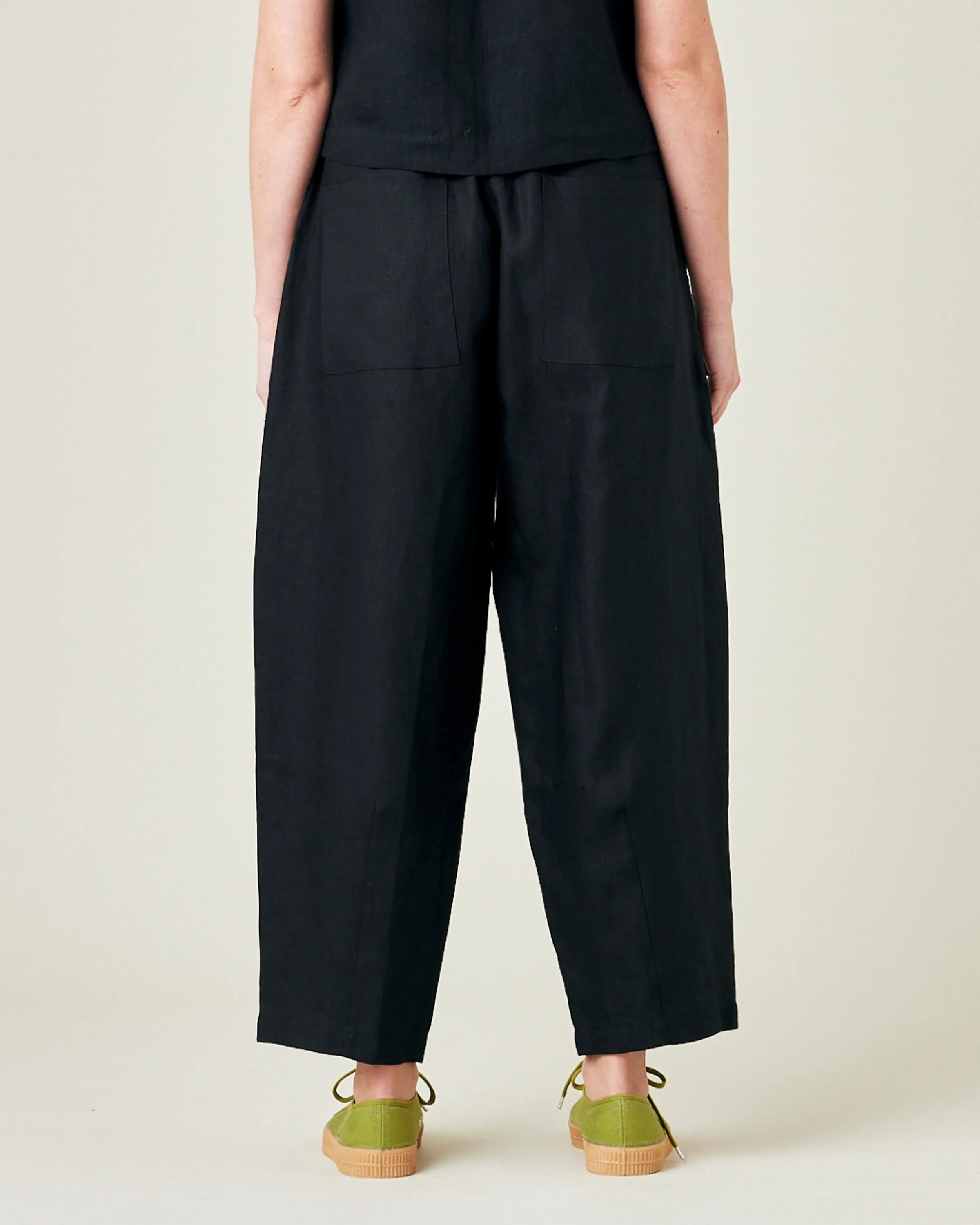 Huxley Black Linen Trousers sold by Beyond Nine product image thumbnail 3