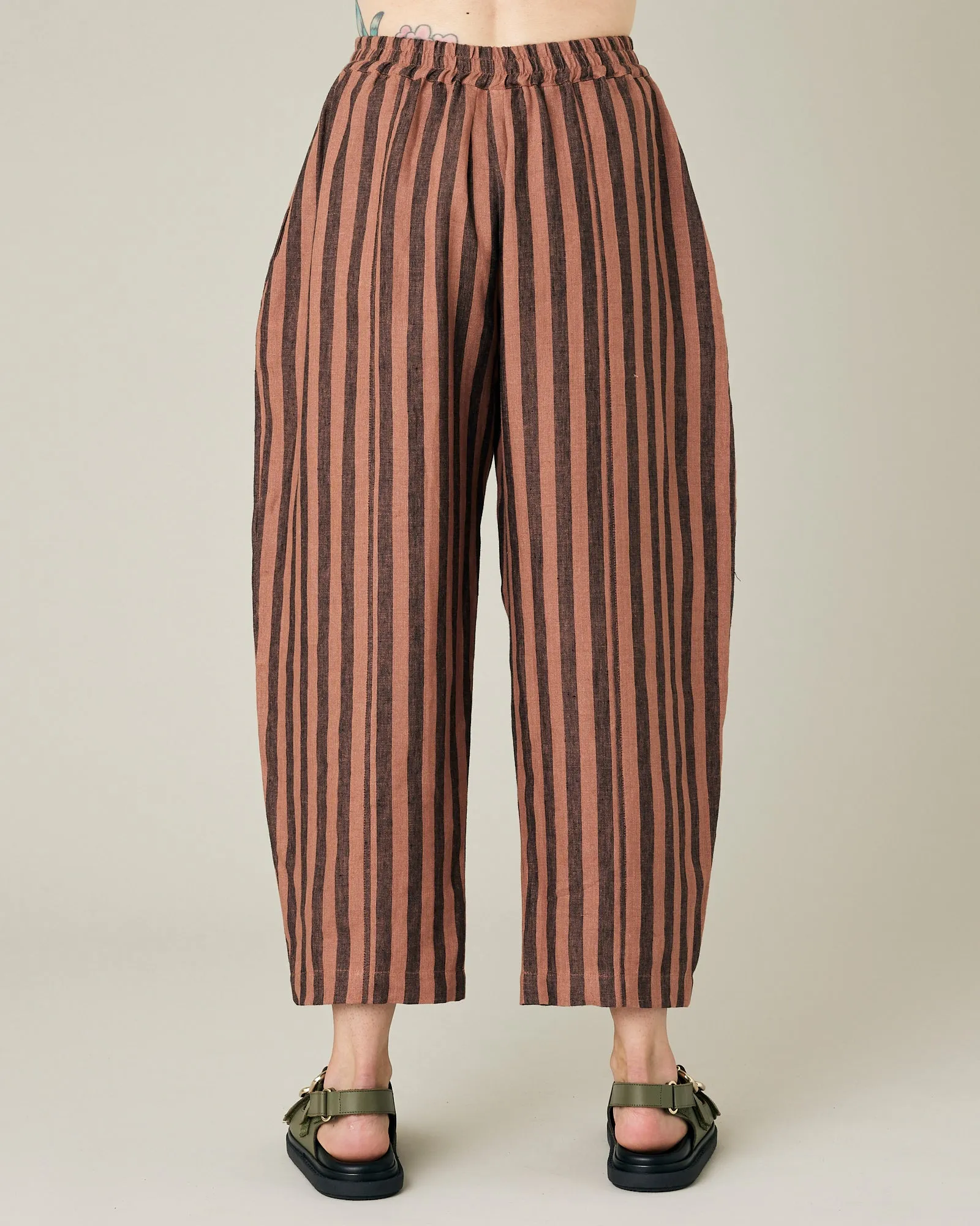 Mabel Biscuit Stripe Linen Trousers sold by Beyond Nine product image thumbnail 3