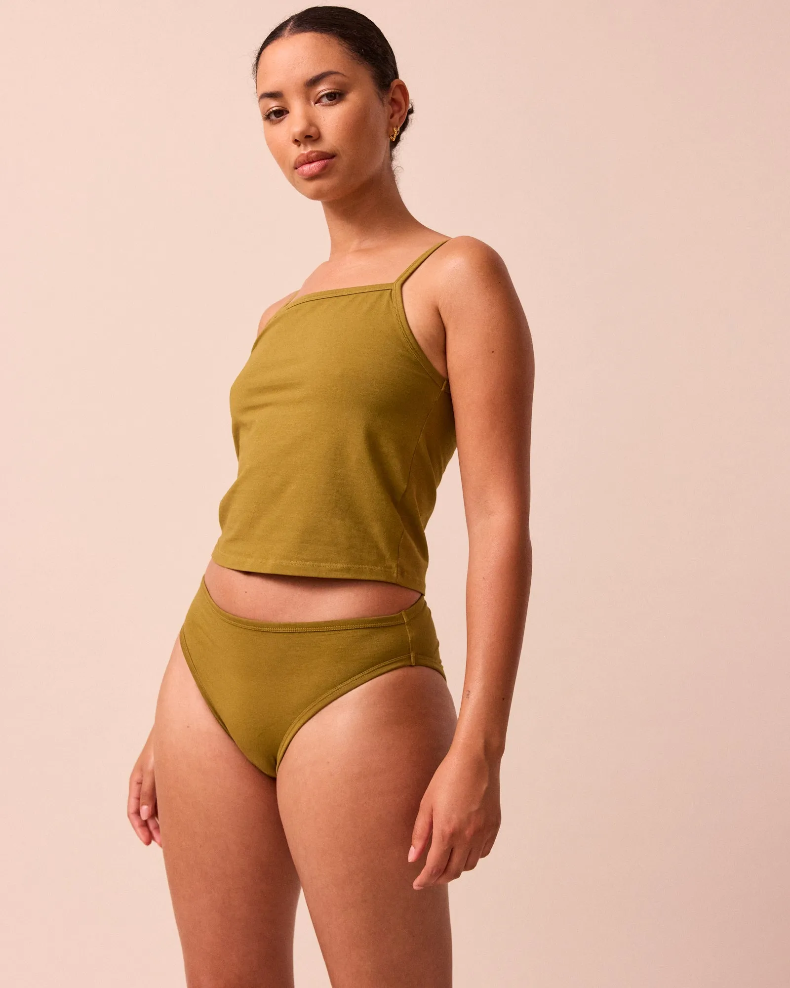 High Rise Knicker Golden Olive sold by Beyond Nine