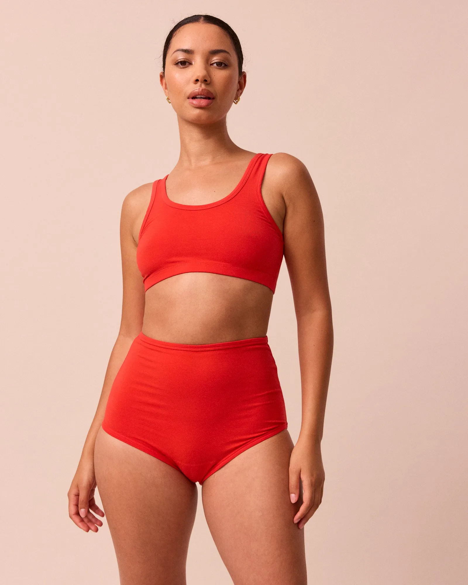 Full Coverage Knicker Tomato Red sold by Beyond Nine