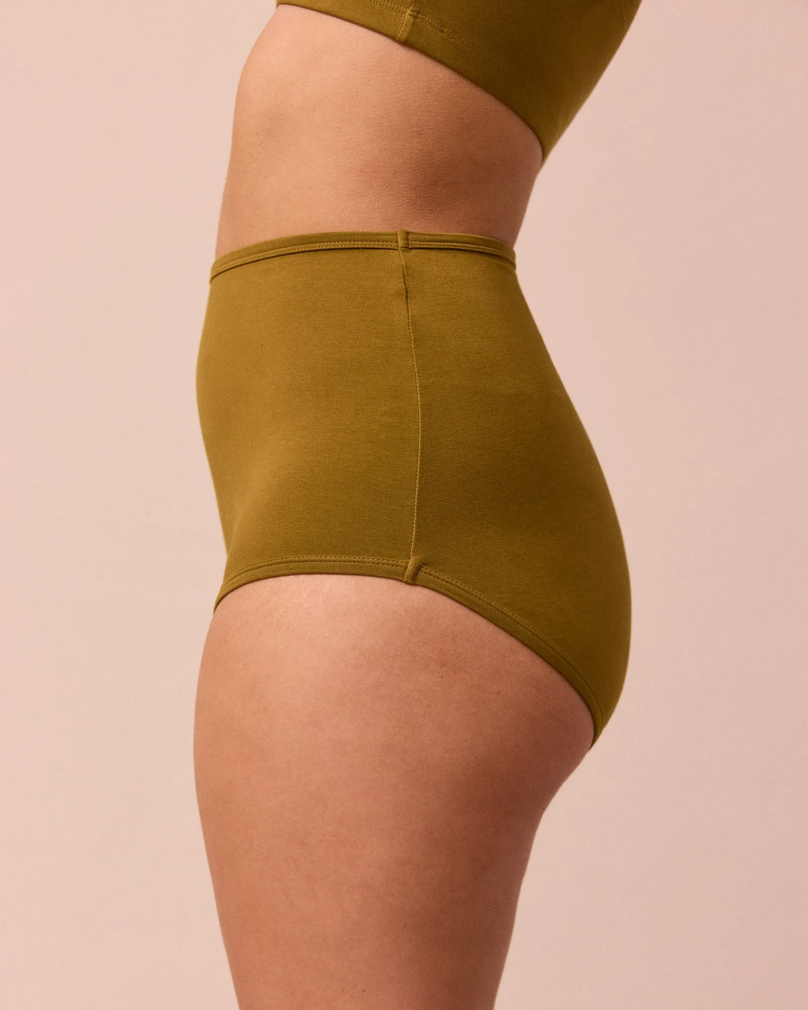 Full Coverage Knicker Golden Olive sold by Beyond Nine product image thumbnail 4