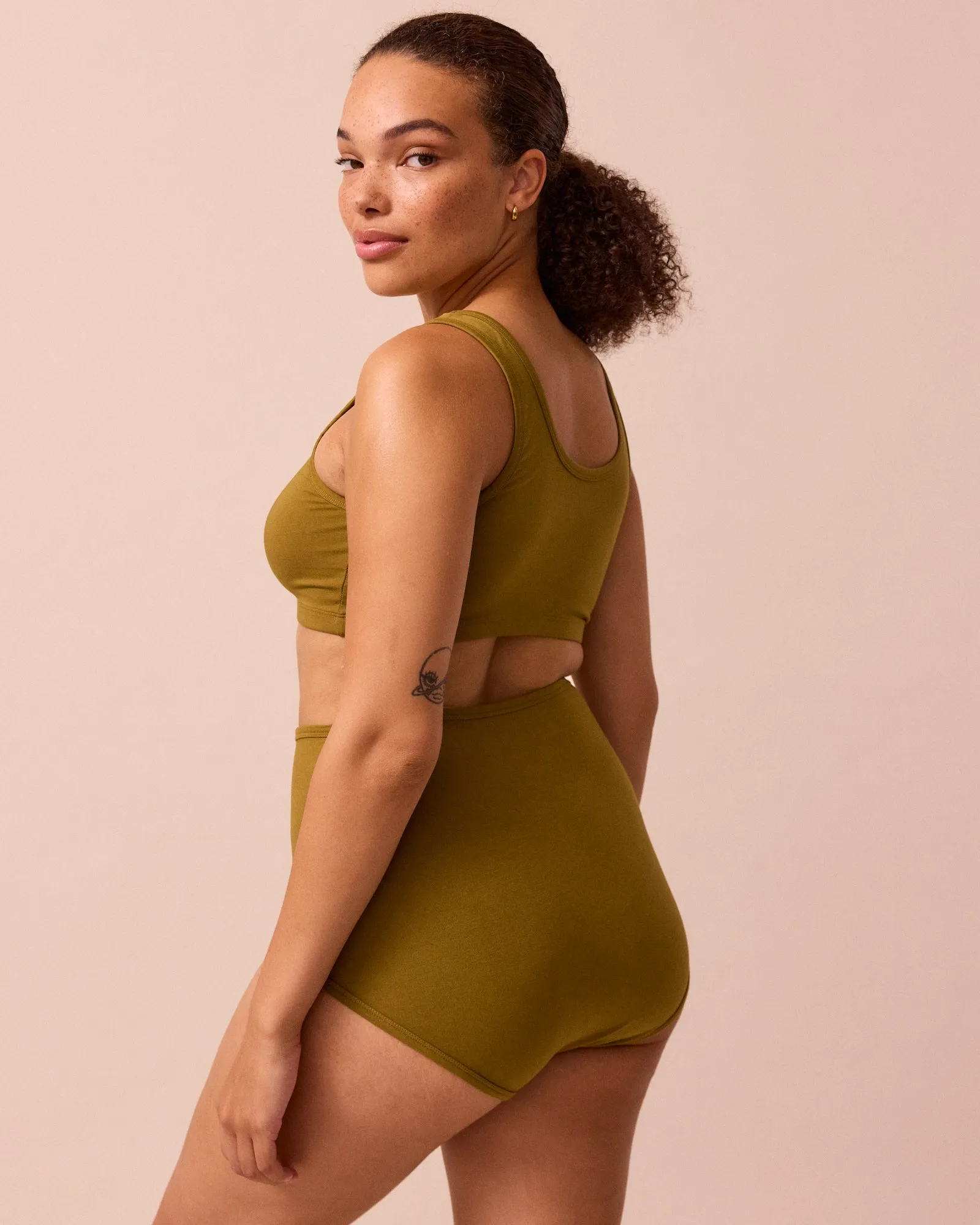Full Coverage Knicker Golden Olive sold by Beyond Nine product image thumbnail 5