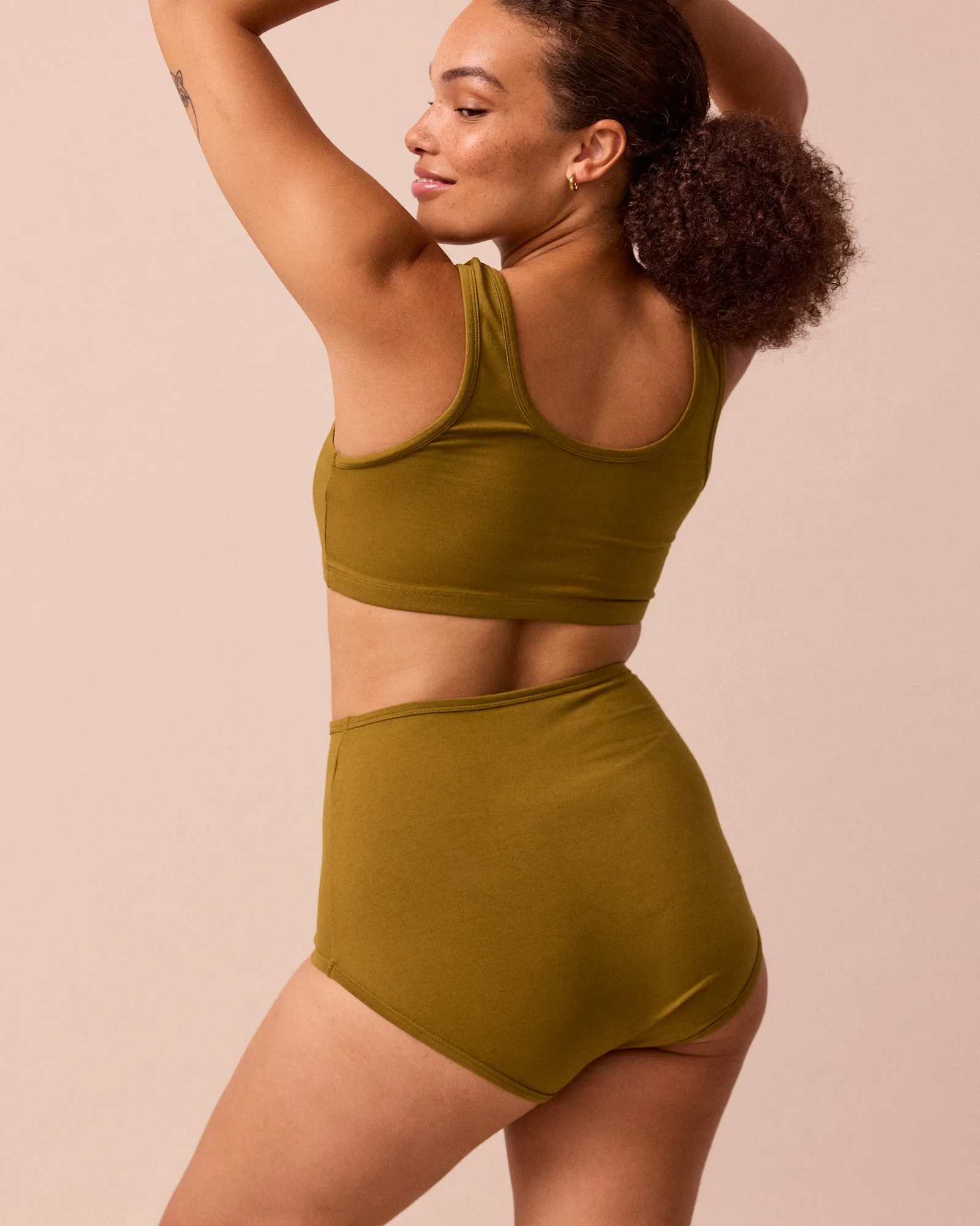 Full Coverage Knicker Golden Olive sold by Beyond Nine product image thumbnail 2