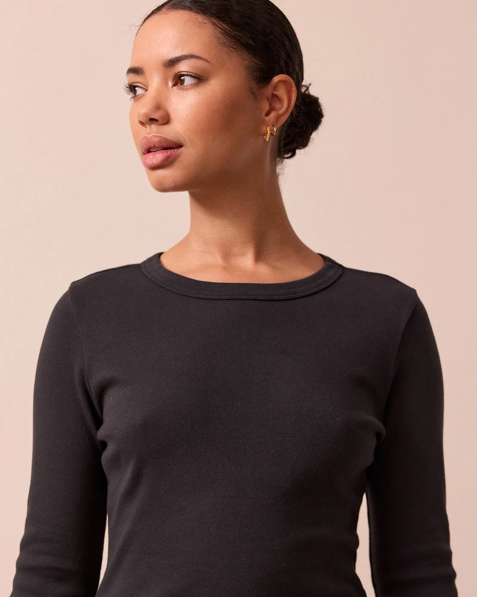 Lila Washed Black Jersey Top sold by Beyond Nine product image thumbnail 4