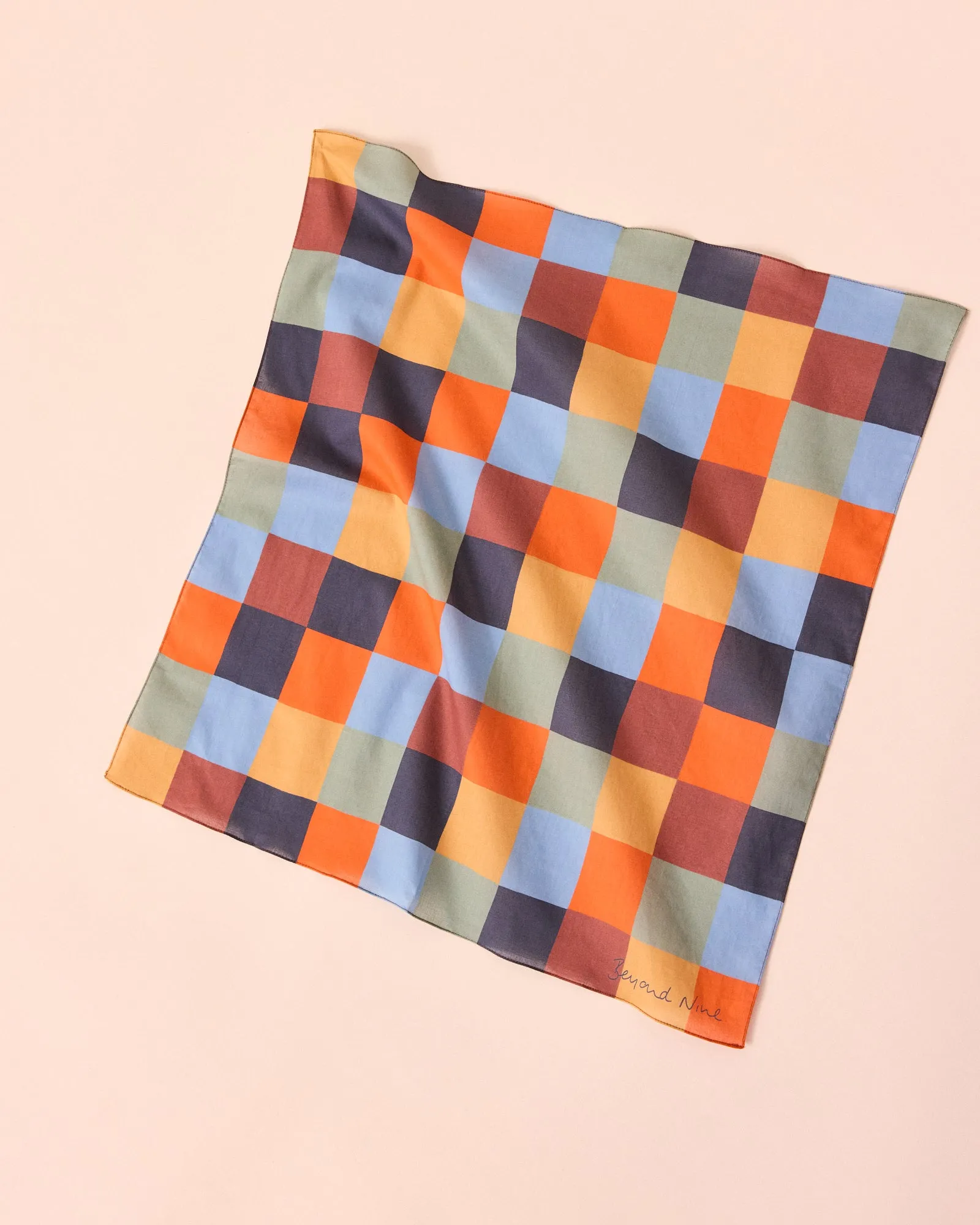 Cotton Neckerchief Garden Checkerboard sold by Beyond Nine product image thumbnail 2