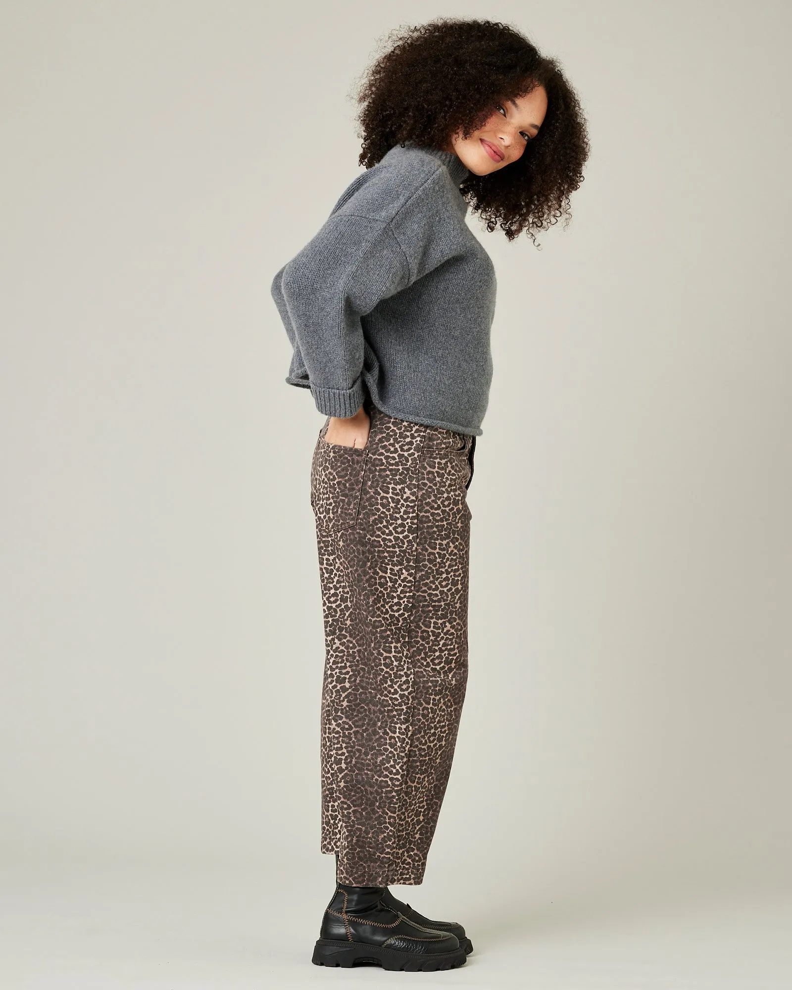 Remi Leopard Print Denim Jeans sold by Beyond Nine product image thumbnail 3