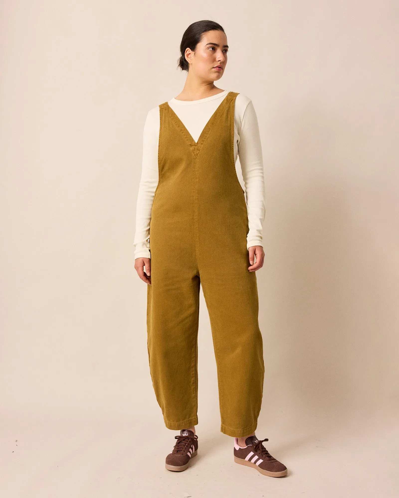 Ottie Bronze Denim Jumpsuit sold by Beyond Nine