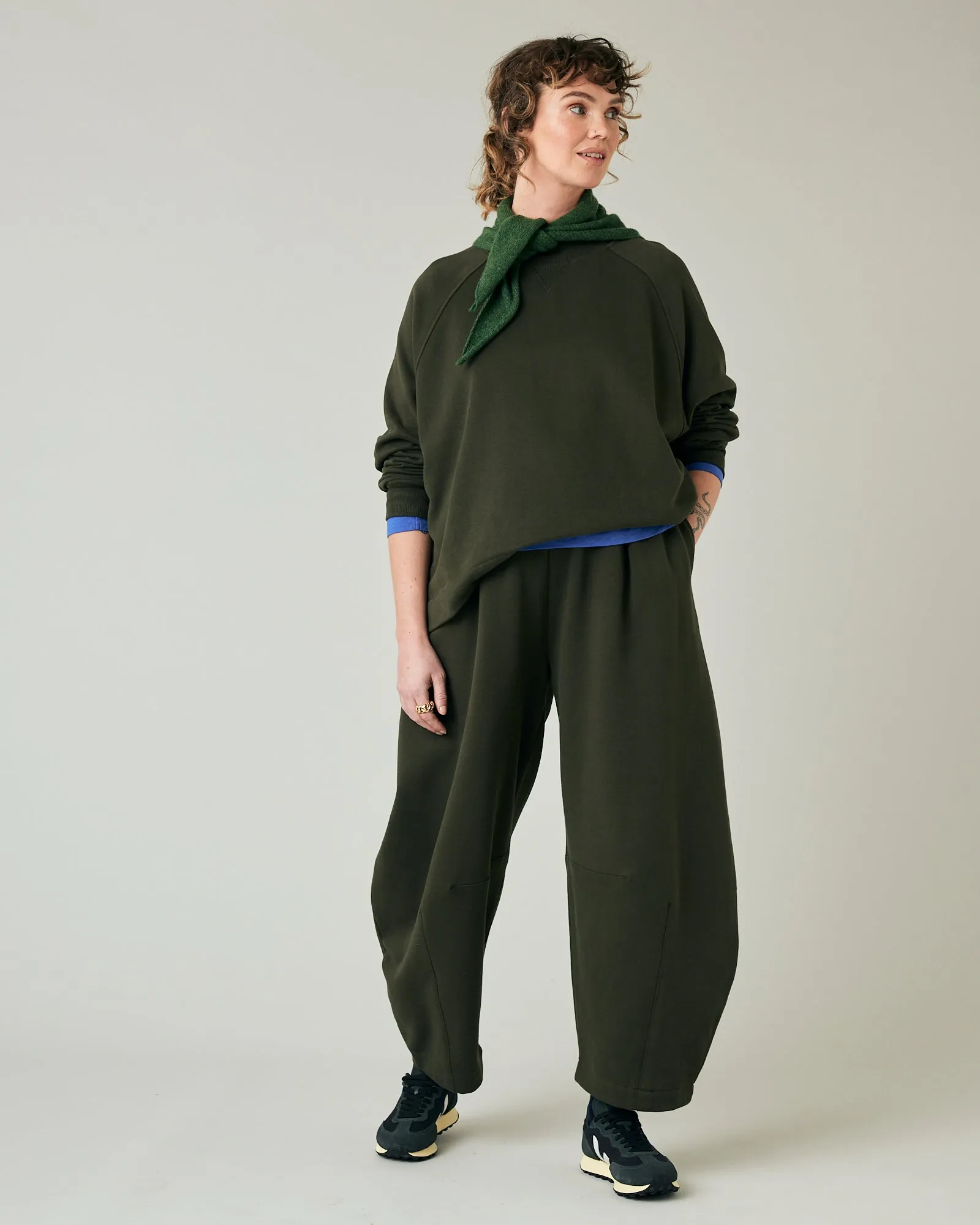 Daisy Olive Fleeceback Jersey Trousers sold by Beyond Nine product image thumbnail 2