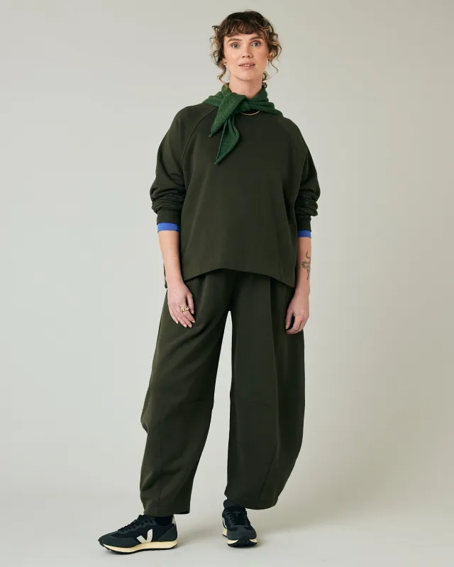 Daisy Olive Fleeceback Jersey Trousers sold by Beyond Nine