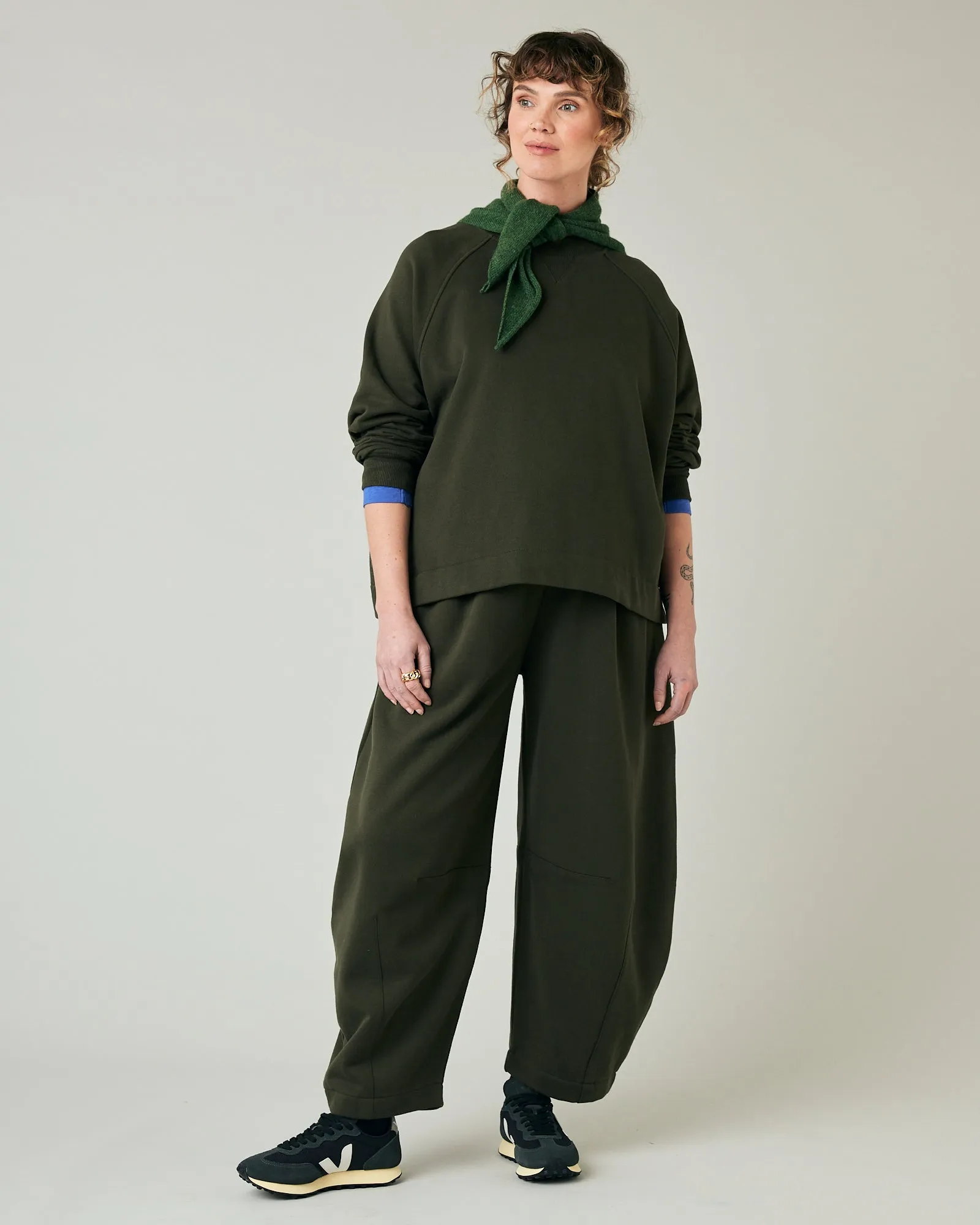 Daisy Olive Fleeceback Jersey Trousers sold by Beyond Nine product image thumbnail 2