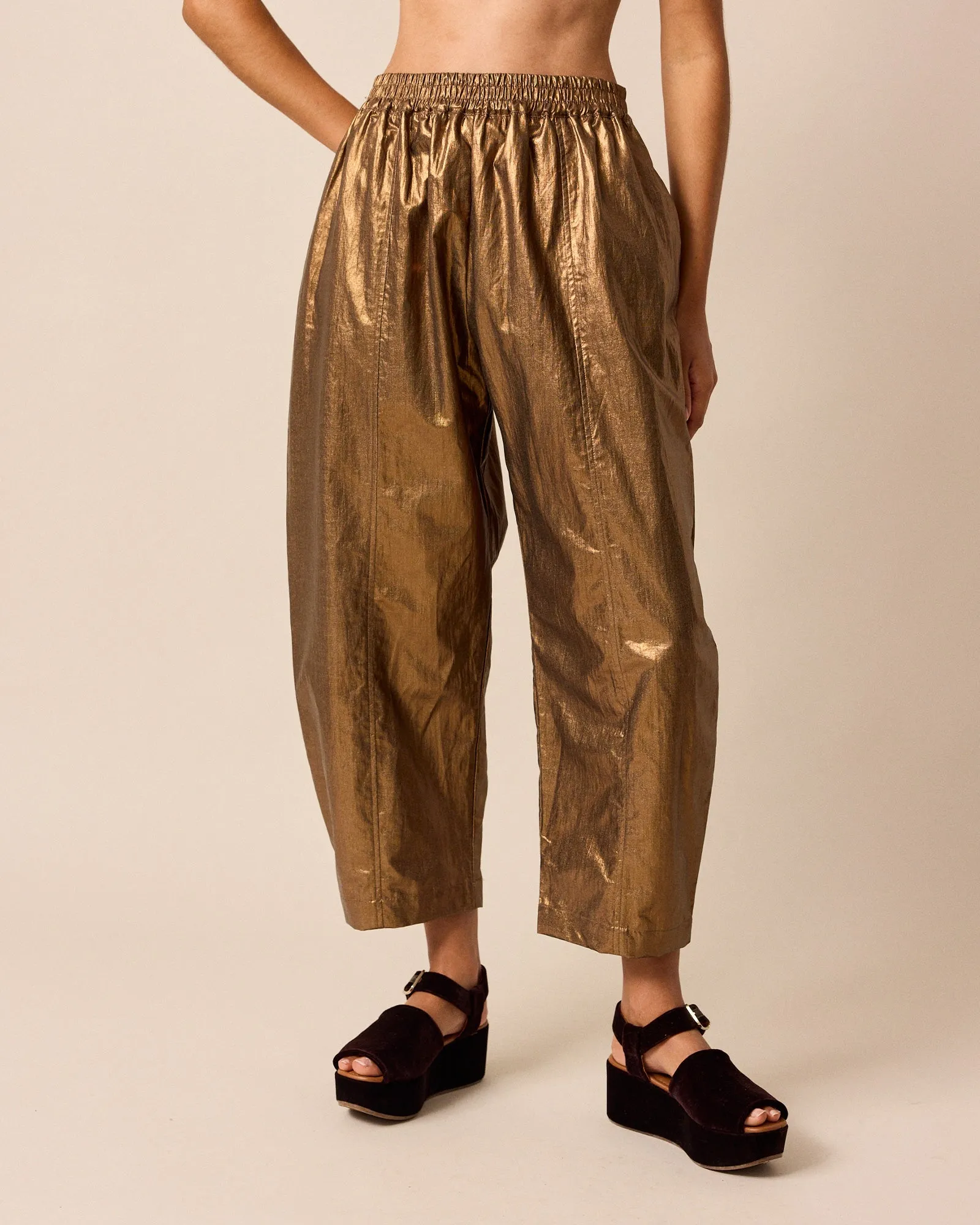Mabel Bronze Linen Trousers sold by Beyond Nine product image thumbnail 2
