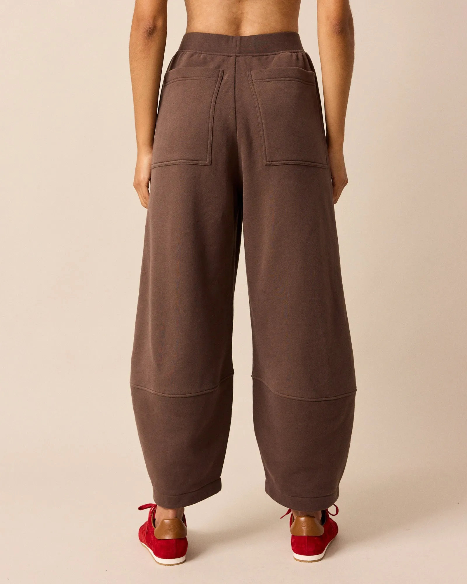 Pascale Chocolate Fleeceback Jersey Trousers sold by Beyond Nine product image thumbnail 4